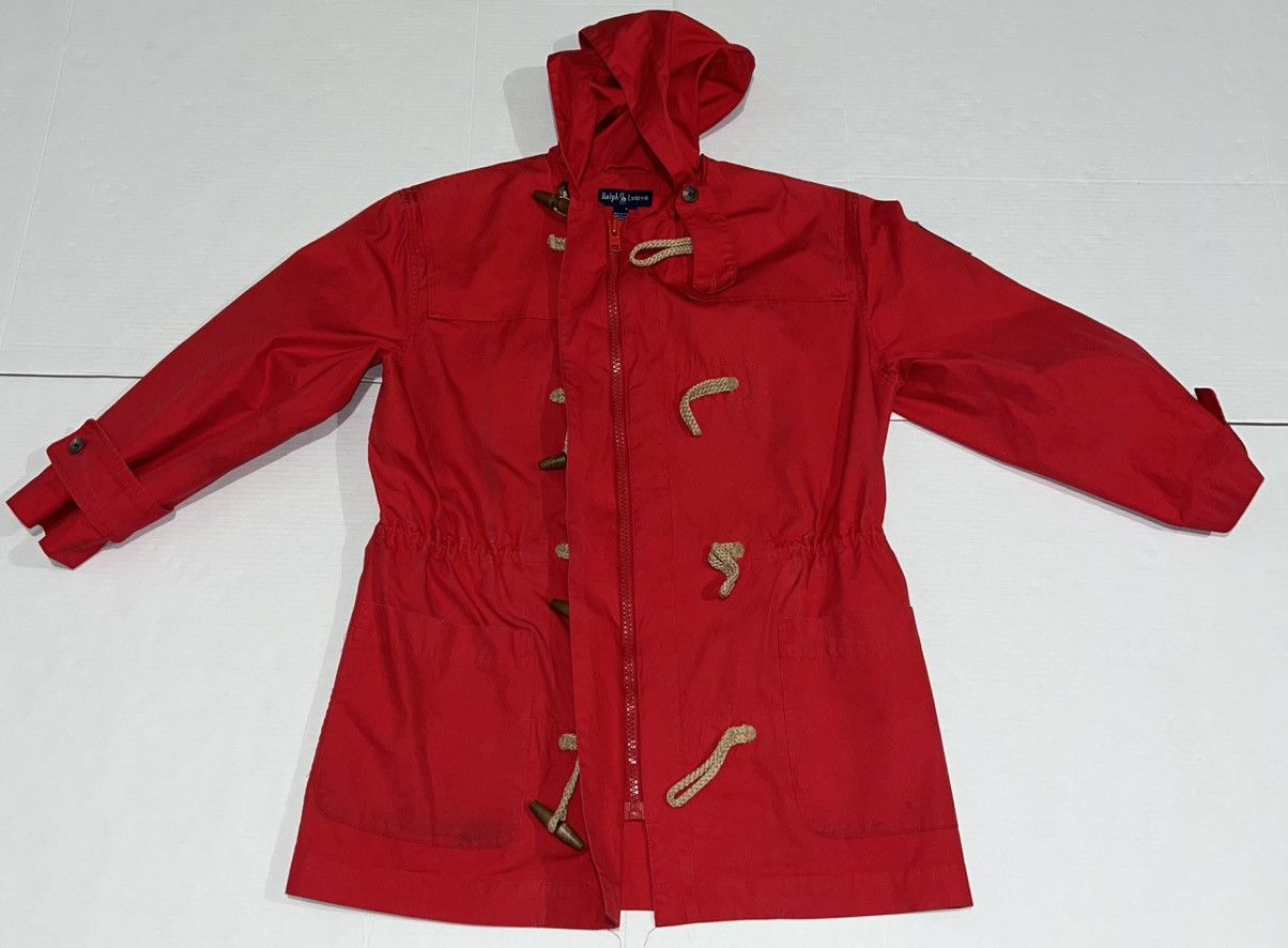Polo Ralph Lauren Vintage 90s Polo Ralph Lauren Cp Rl-93 Red Duffel Jacket S Size US S / EU 44-46 / 1 - 2 Thumbnail
