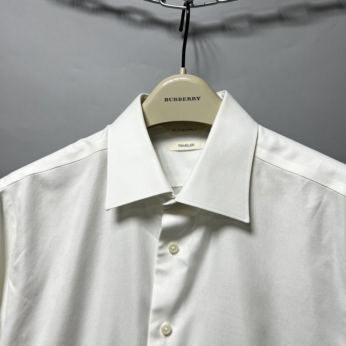 Suitsupply Suitsupply Traveller Shirt White Men’s Slim Fit Size US L / EU 52-54 / 3 - 2 Thumbnail