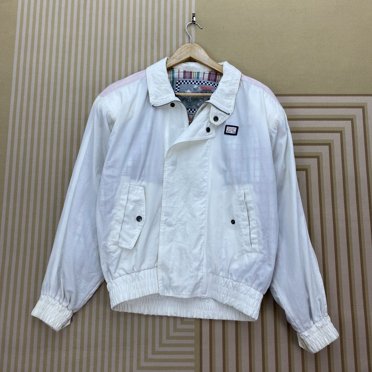 Honda 🐐 vintage 90s Pentax Honda Racing Team bomber jacket Size US M / EU 48-50 / 2 - 2 Thumbnail
