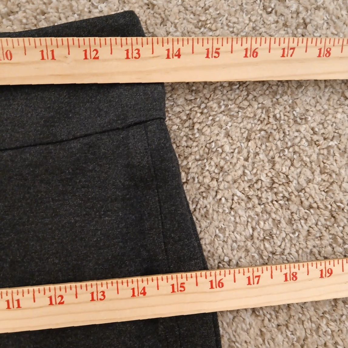 Express Express Columnist Ankle Pants Womens Small Gray Pull On High Rise 26x24 Size 28" / US 6 / IT 42 - 3 Thumbnail