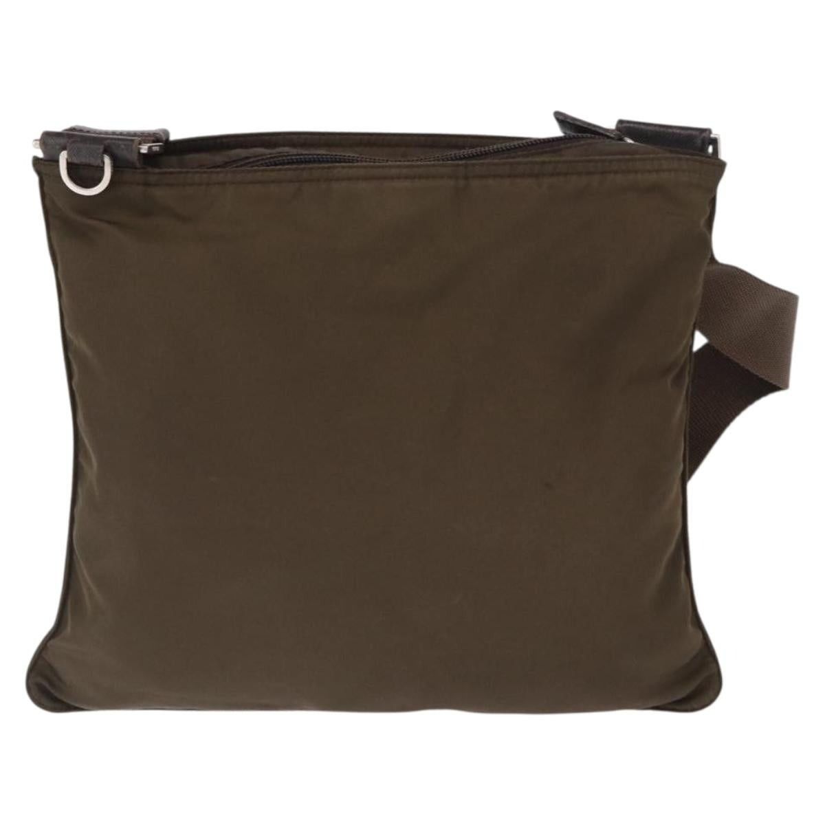 Prada PRADA Shoulder Bag Nylon Khaki Silver Auth 164284 - Jerrillo Size ONE SIZE - 3 Thumbnail