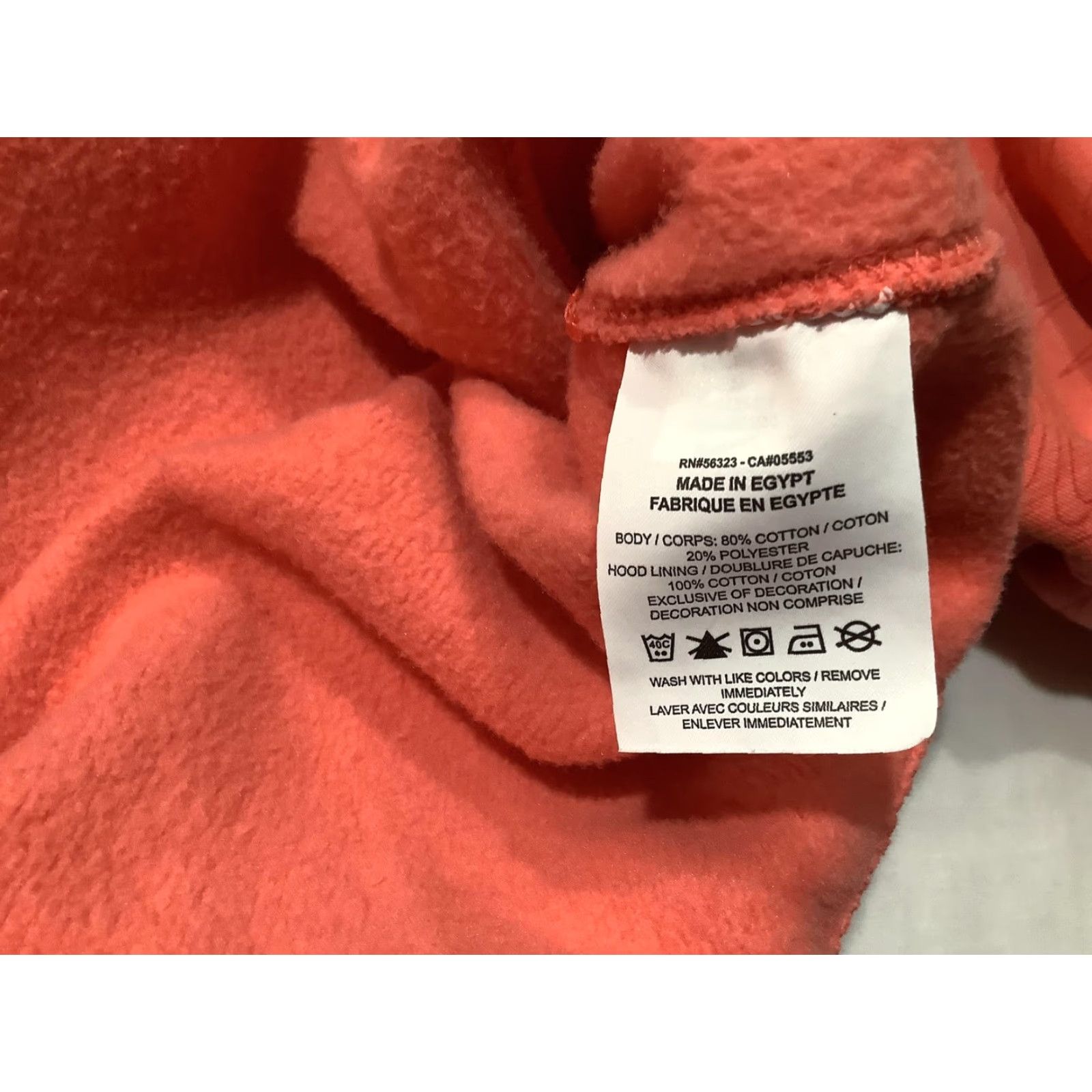 Nike Nike Hoodie Mens XL Orange Allover Swoosh Print Fleece Pullover Sweatshirt Size US XL / EU 56 / 4 - 7 Thumbnail