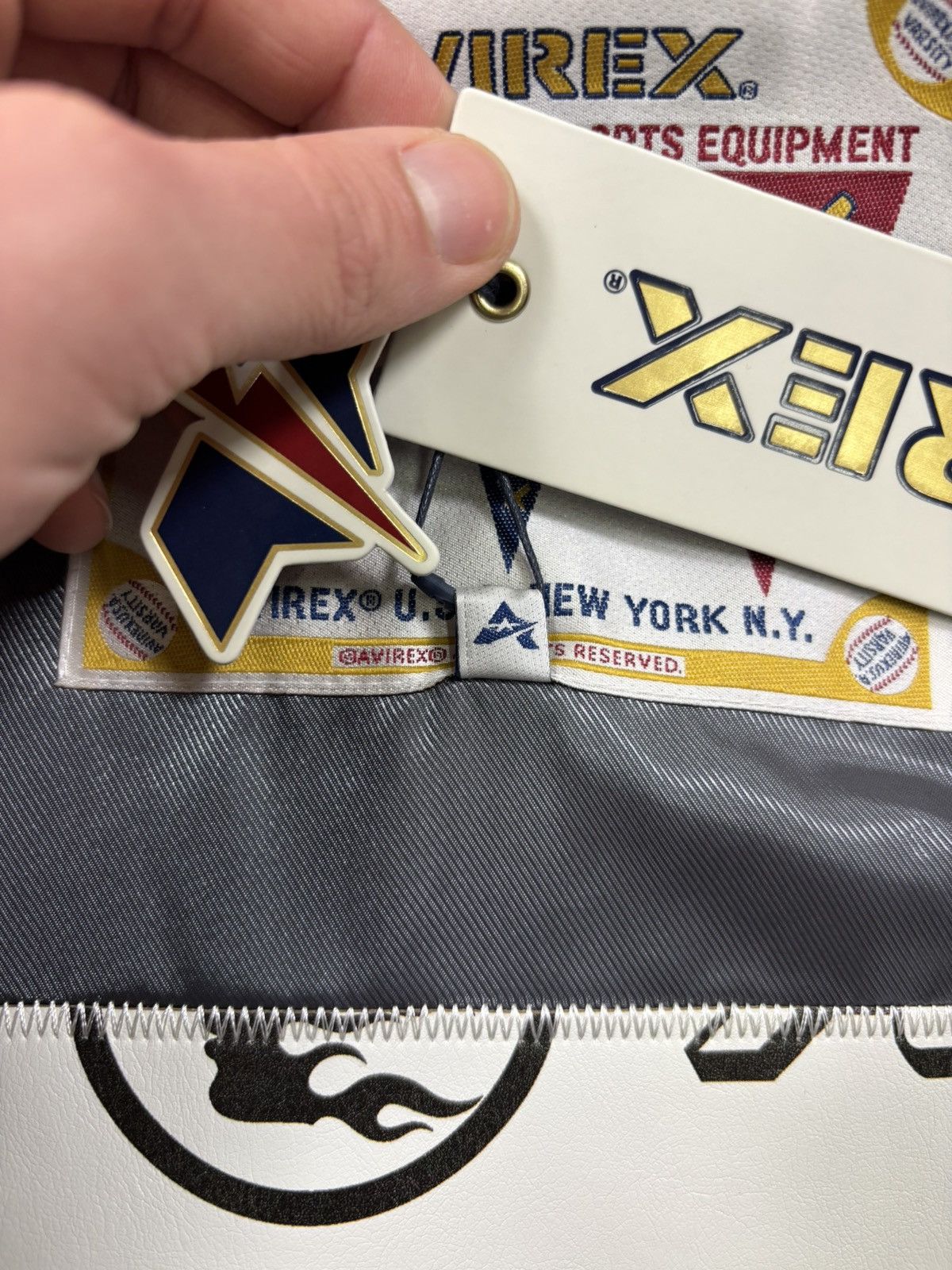 Avirex × HELLSTAR Hellstar x Avirex Jacket, Salvage Red Size US L / EU 52-54 / 3 - 11 Thumbnail