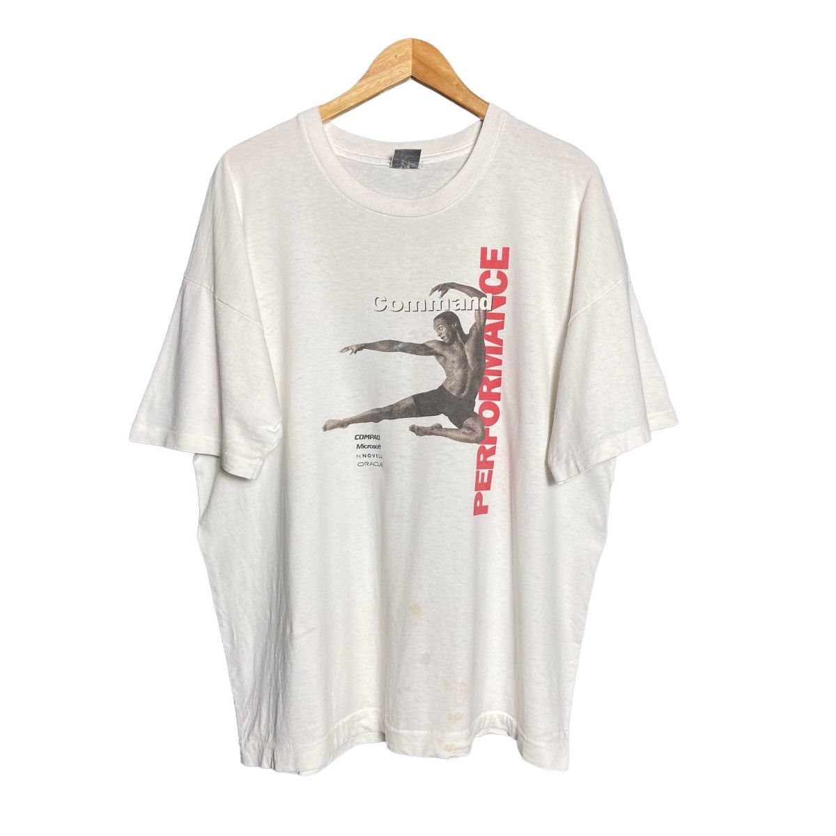Microsoft × Vintage Vintage 90s Command Performance Microsoft T-Shirt Size US XL / EU 56 / 4 - 1 Thumbnail