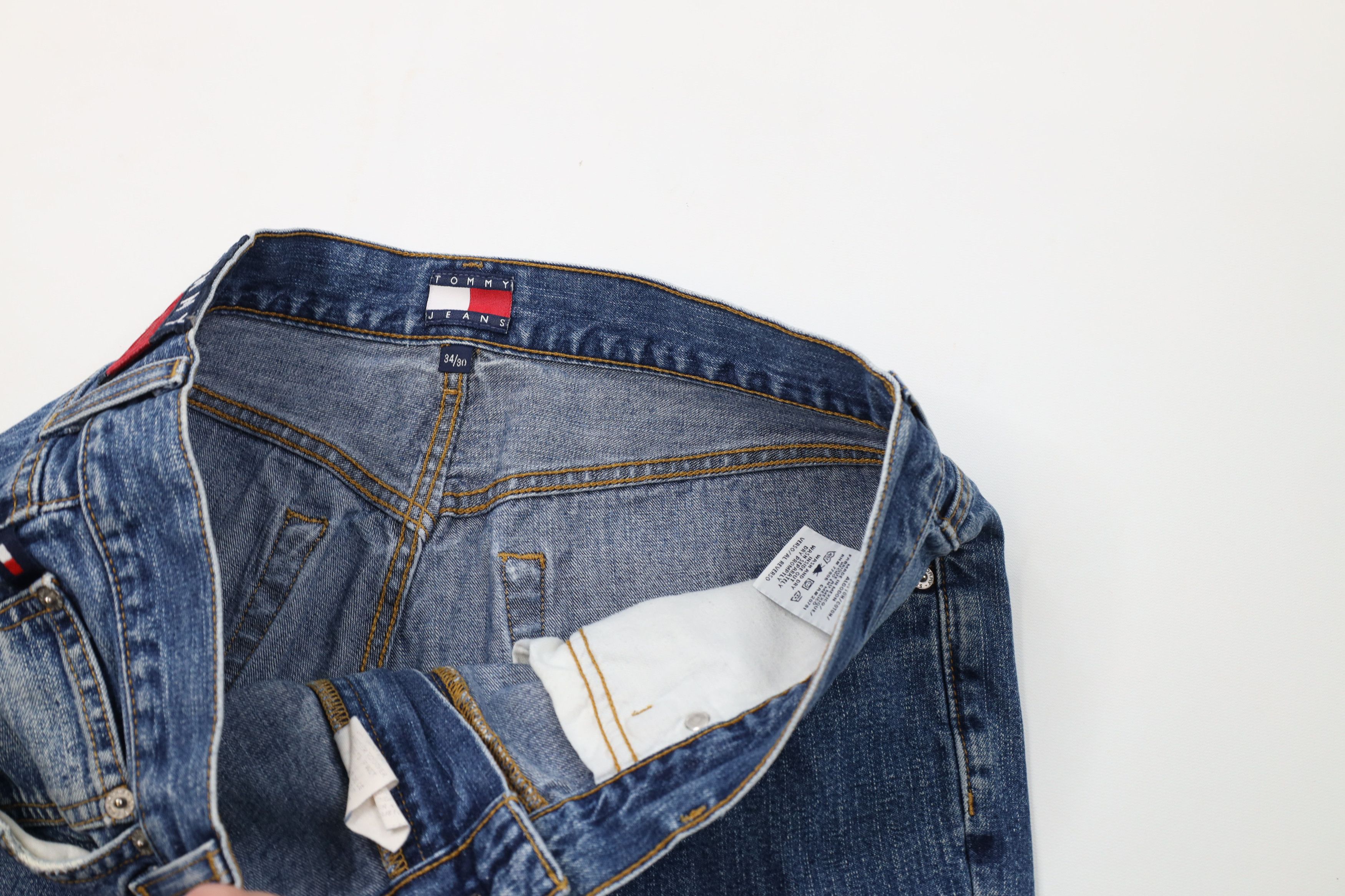 Tommy Hilfiger Vintage 90s Y2K Tommy Hilfiger Fit Wide Leg Denim Jeans Size US 34 / EU 50 - 7 Thumbnail