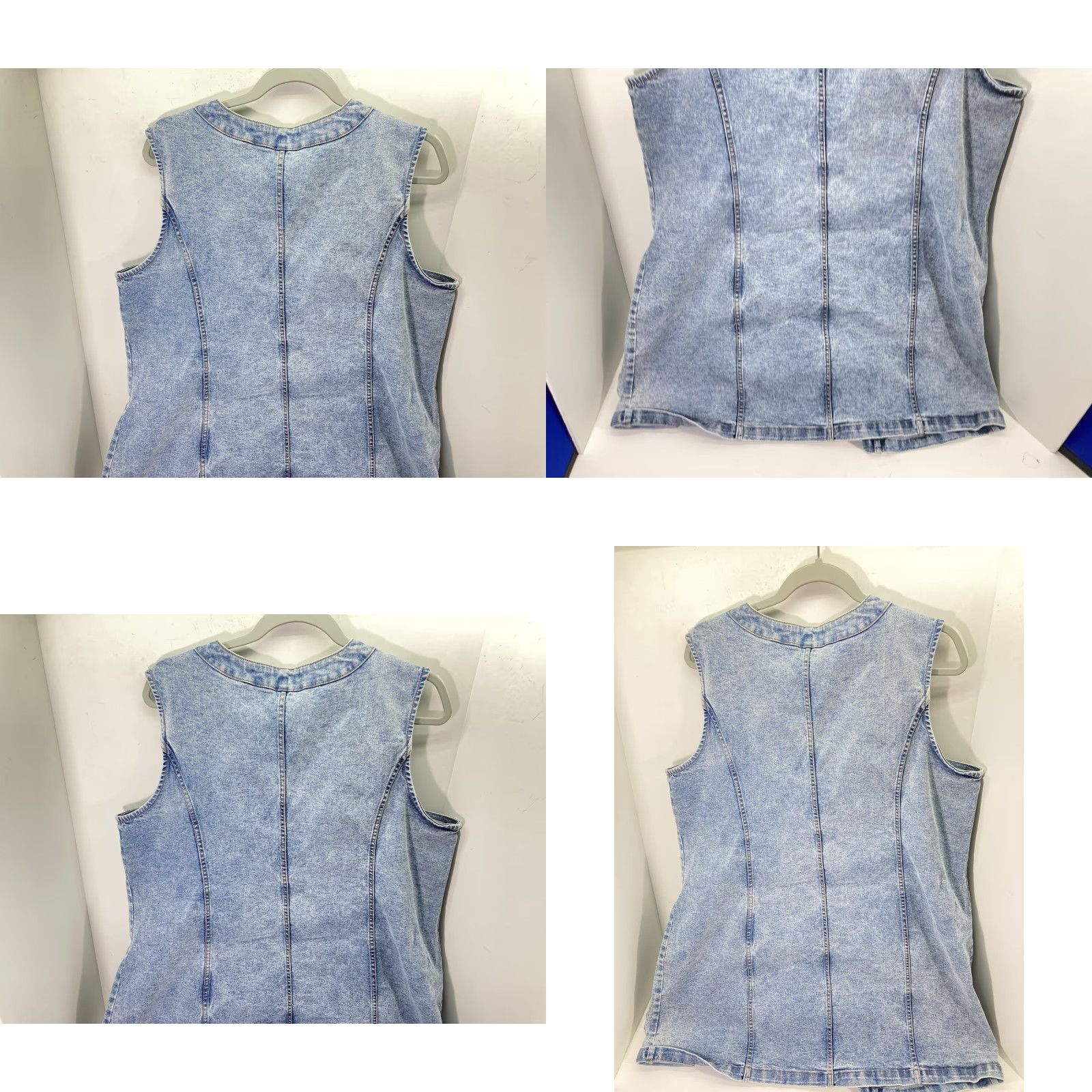 Frye Frye Denim Dress Women 2XL XXL Blue Button Belt Light Wash Cotton Stretch NWT Size XXL / US 16-18 / IT 52-54 - 8 Thumbnail