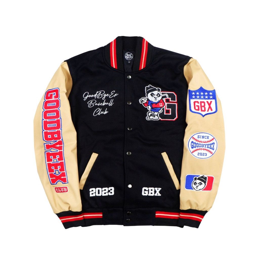 Bomber Jacket Varsity Baseball Club Black | Grailed