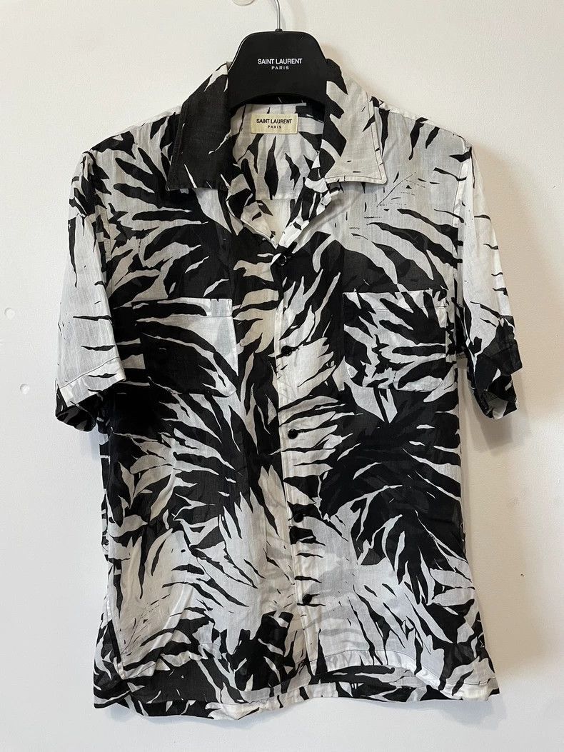 Saint Laurent Paris Saint Laurent Paris Saint Laurent Black and White Shirt-25 Size US M / EU 48-50 / 2 - 1 Thumbnail