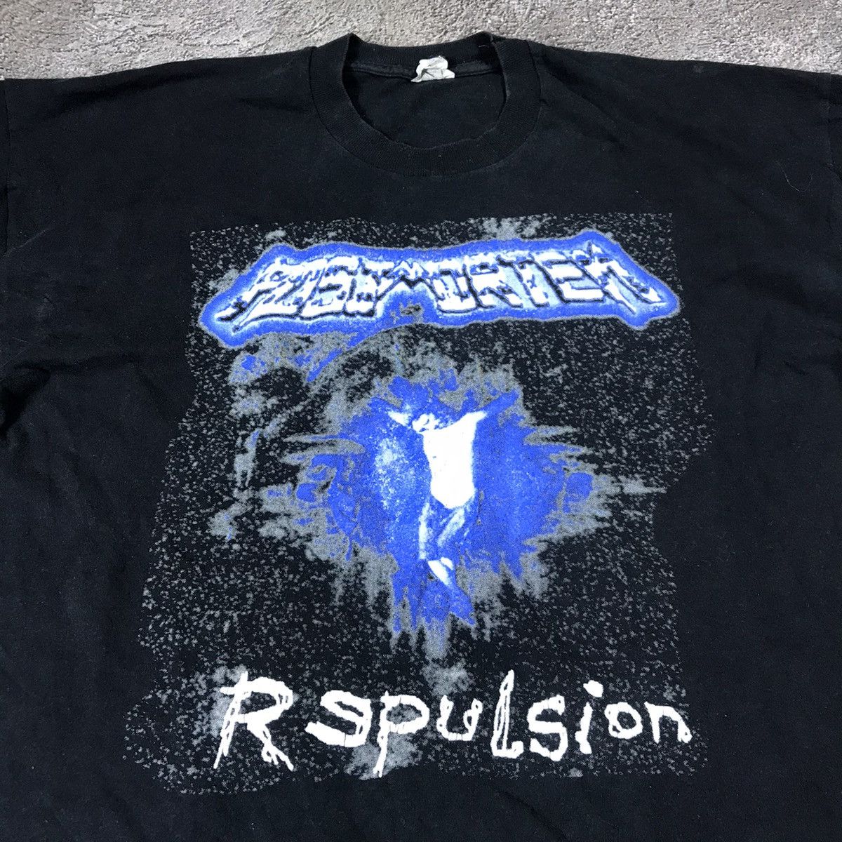 Vintage Vintage 90s Repulsion Graphic Tee Sun Faded Grunge Boxy XL Size US XL / EU 56 / 4 - 2 Thumbnail