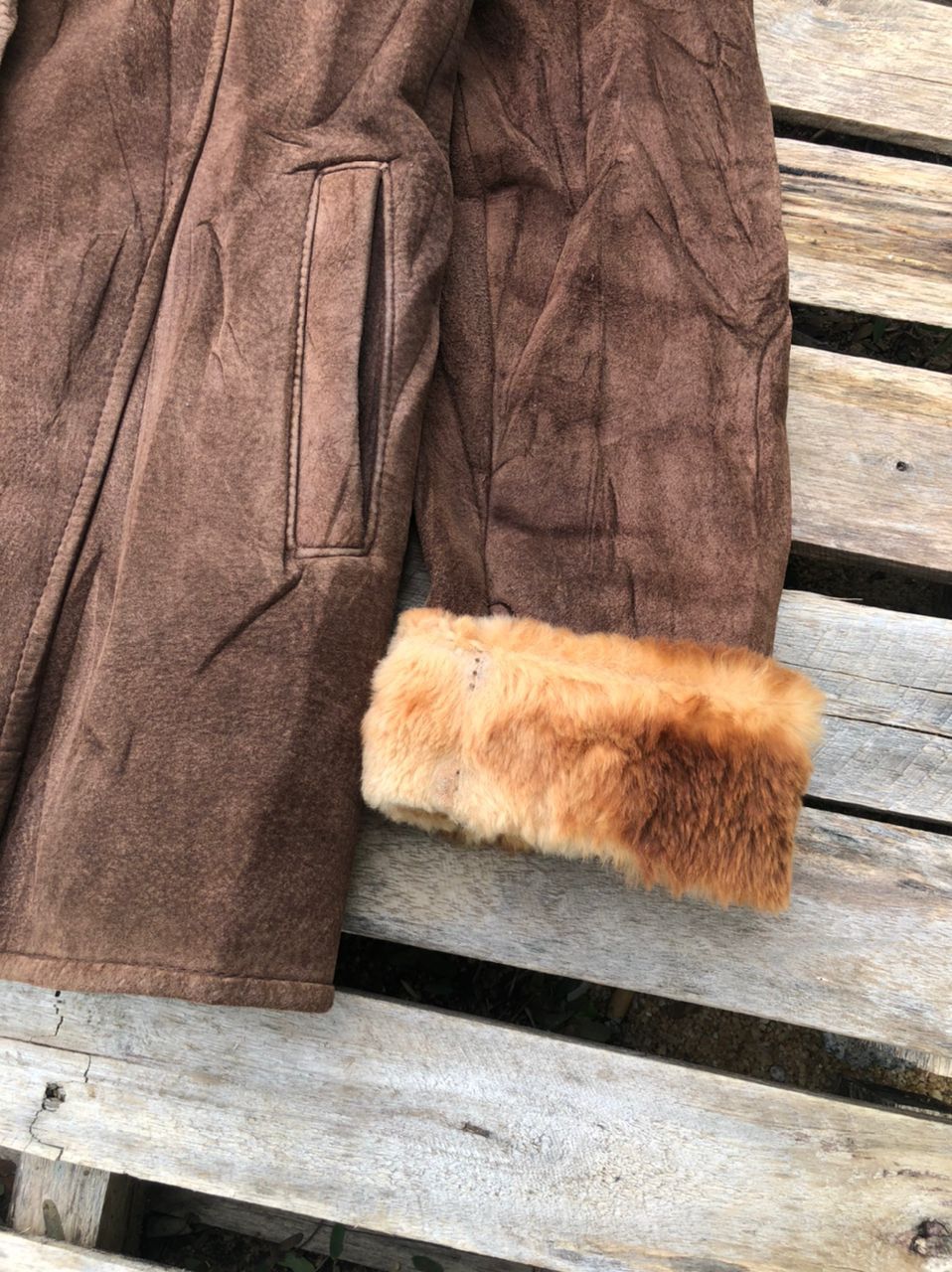 If Six Was Nine Vintage Fur Moleskin Leather Jacket Unbrand Size US S / EU 44-46 / 1 - 6 Thumbnail