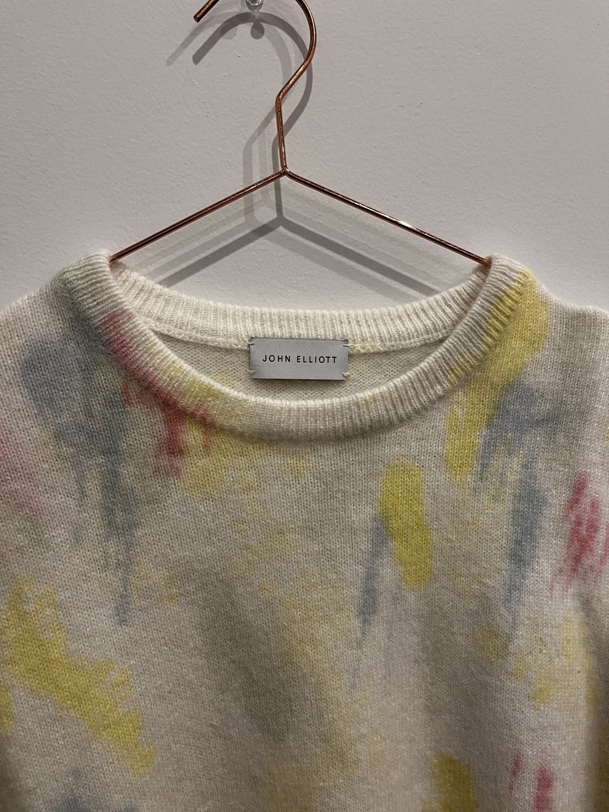John Elliott John Elliot Angora Painted Sweater (unisex) Size US S / EU 44-46 / 1 - 4 Thumbnail