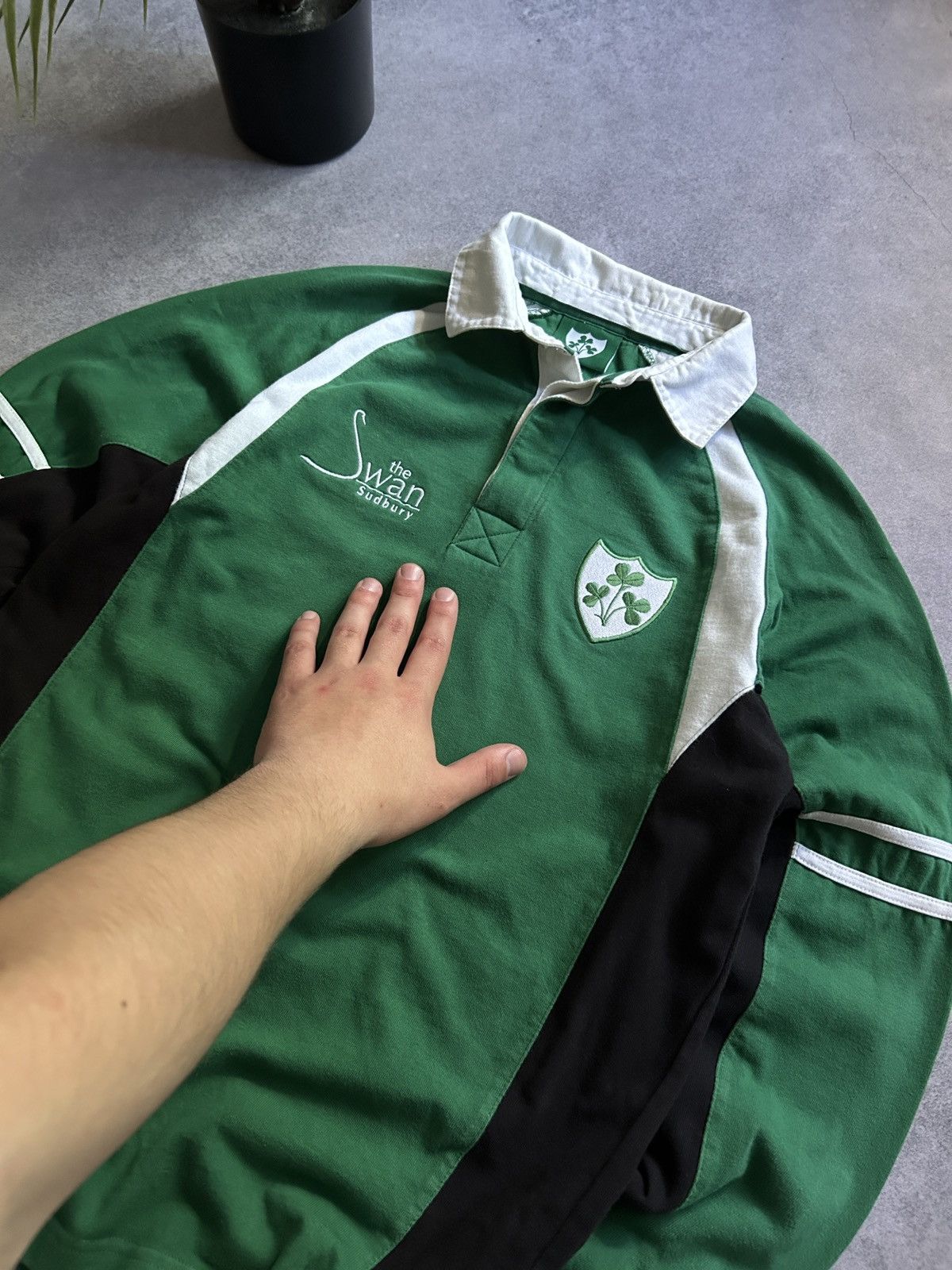 Sterling Ruby Vintage Ireland Rugby 🇮🇪🏉 jersey mens size S Size US S / EU 44-46 / 1 - 2 Thumbnail