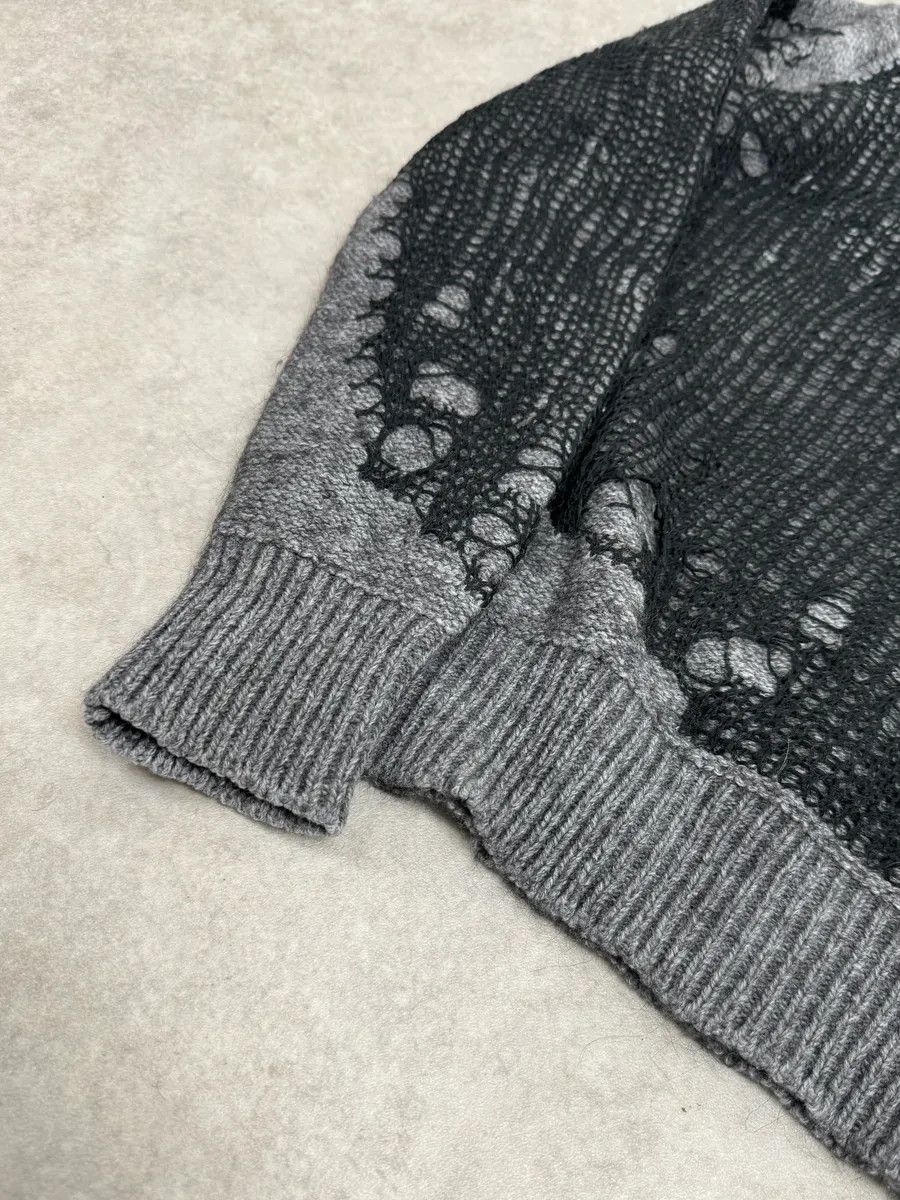 Diesel Diesel Grey & Black Net Contemporary Sweater Size US M / EU 48-50 / 2 - 8 Thumbnail