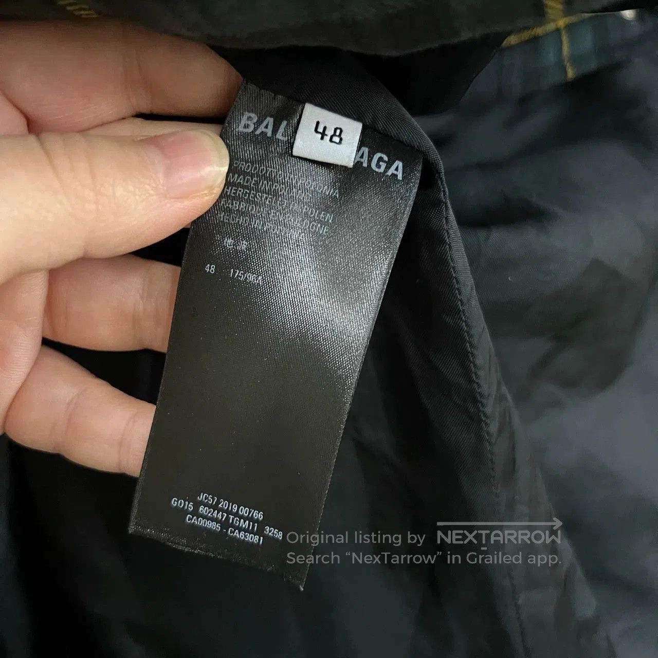 Balenciaga Balenciaga Plaid Logo Embroidered Jacket. Size US L / EU 52-54 / 3 - 6 Thumbnail