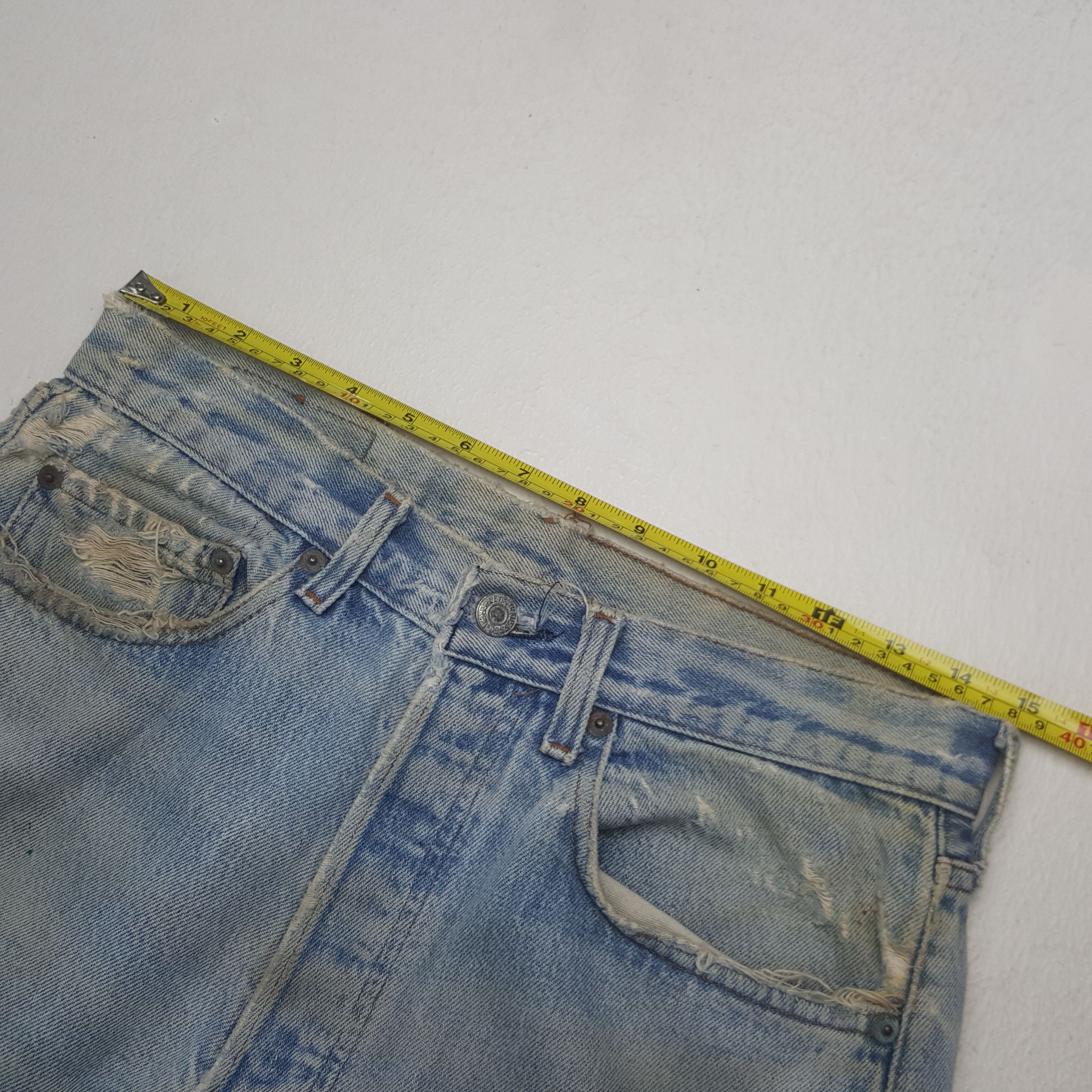 Levi's Vintage Clothing Vintage Levi's 501 USA Distressed Denim Jeans Size US 30 / EU 46 - 7 Thumbnail