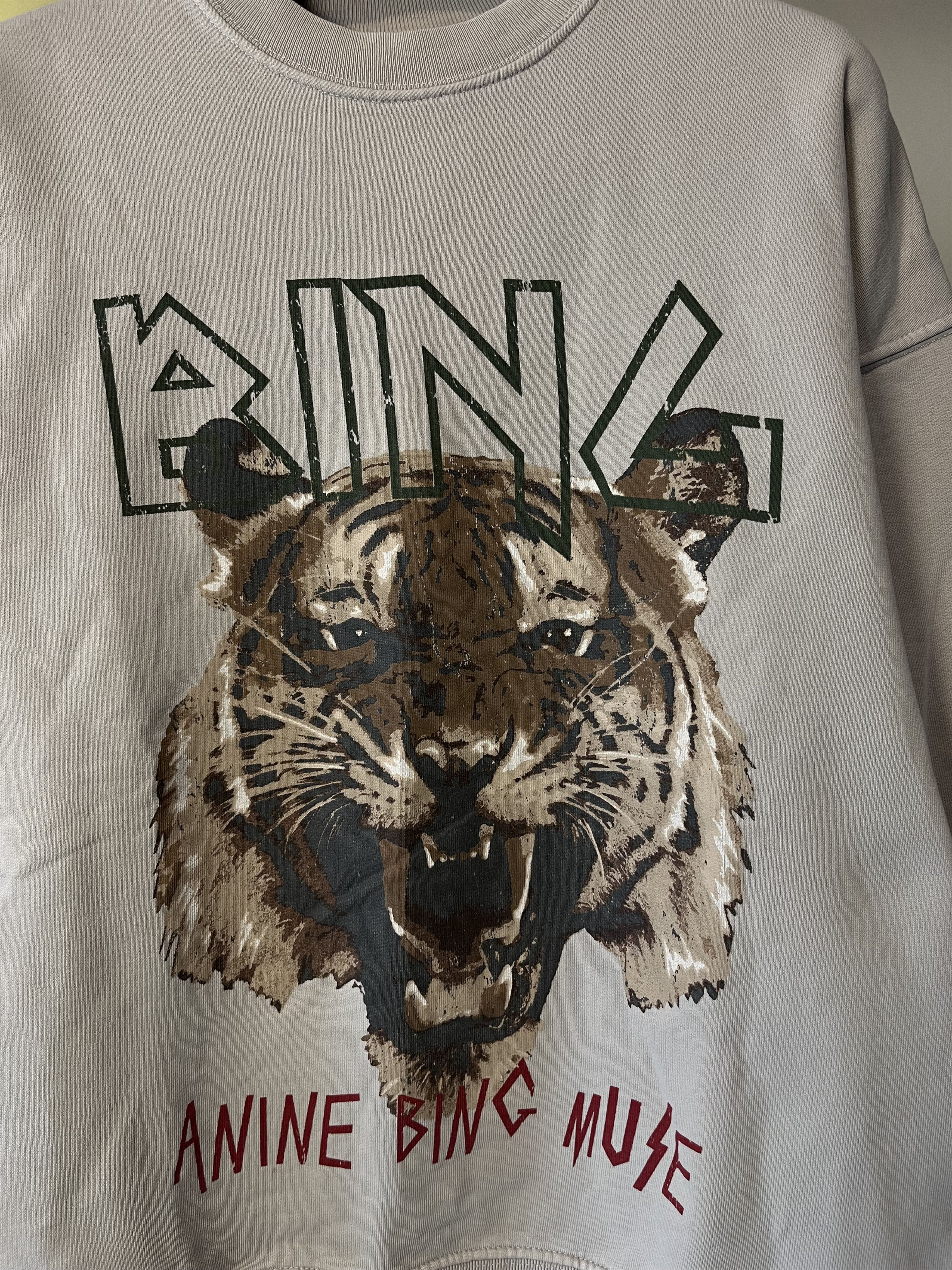 Designer ANINE BING Tiger Graphic Sweatshirt Size US S / EU 44-46 / 1 - 3 Thumbnail
