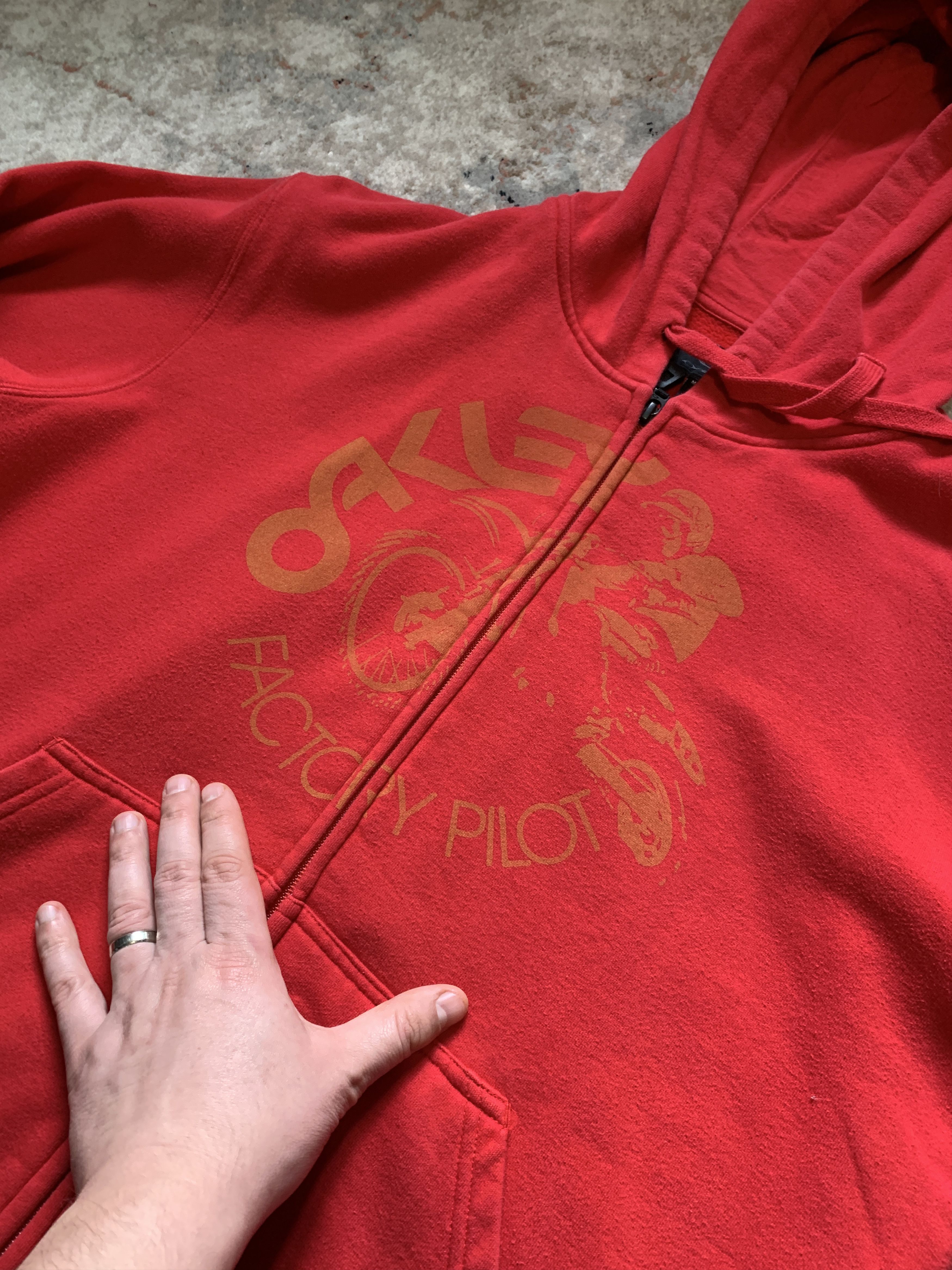 Oakley Oakley Factory Pilot Vintage Zip Hoodie Size US M / EU 48-50 / 2 - 3 Thumbnail
