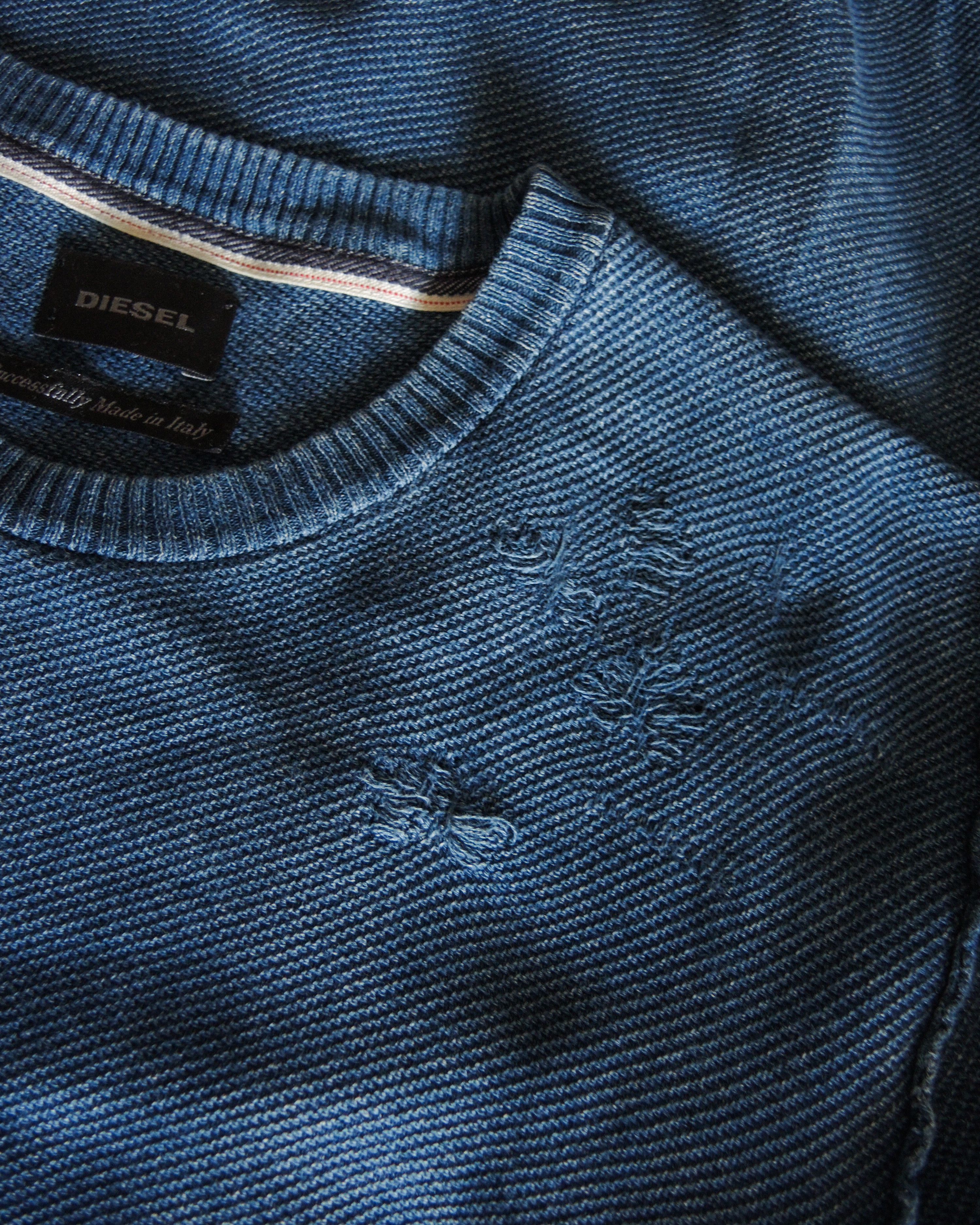 Diesel Diesel destroyed denim long sleeve Size US L / EU 52-54 / 3 - 7 Thumbnail