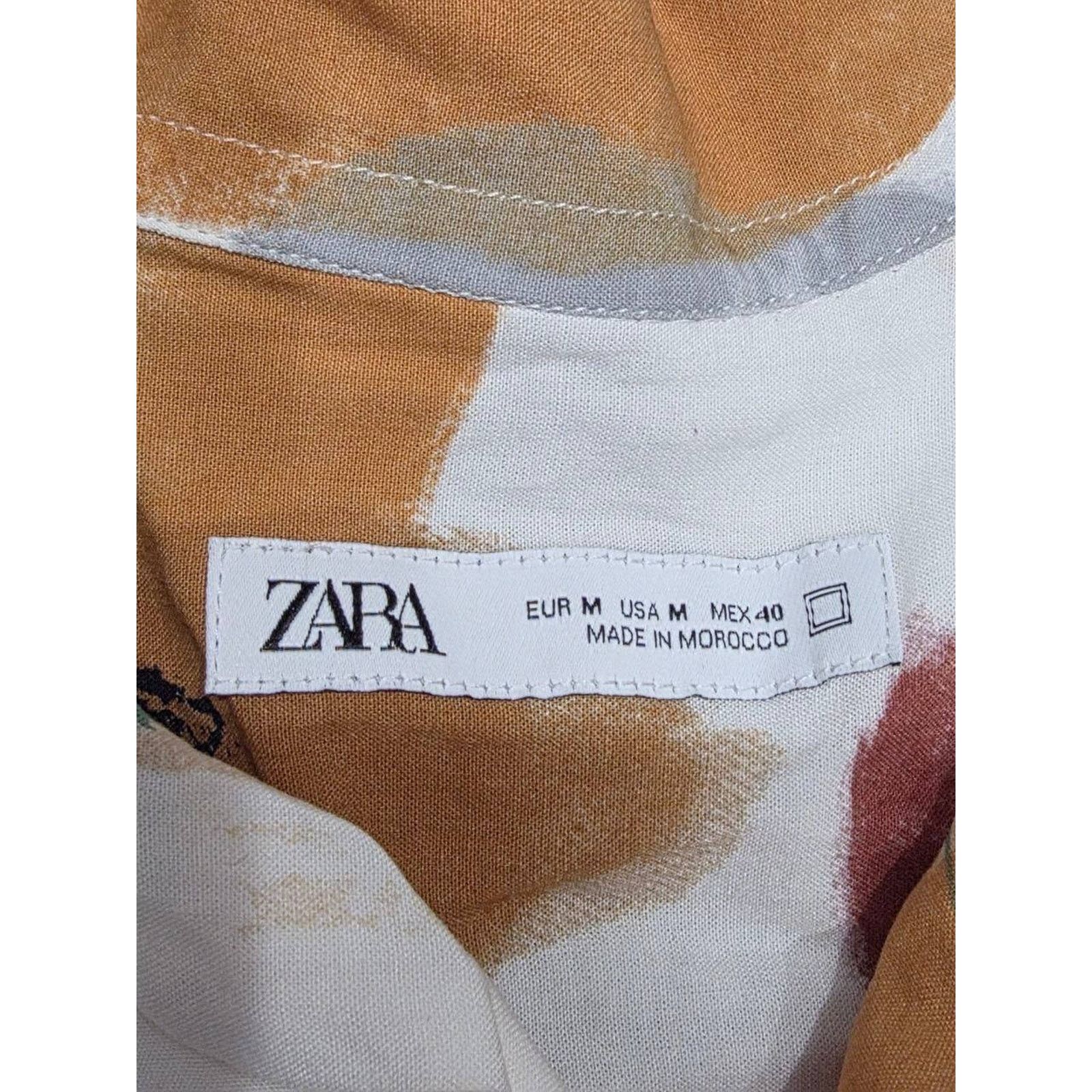 Zara Zara Men's Multicolor Art Y2K Abstract Shirt Medium A003330 Size US M / EU 48-50 / 2 - 5 Thumbnail