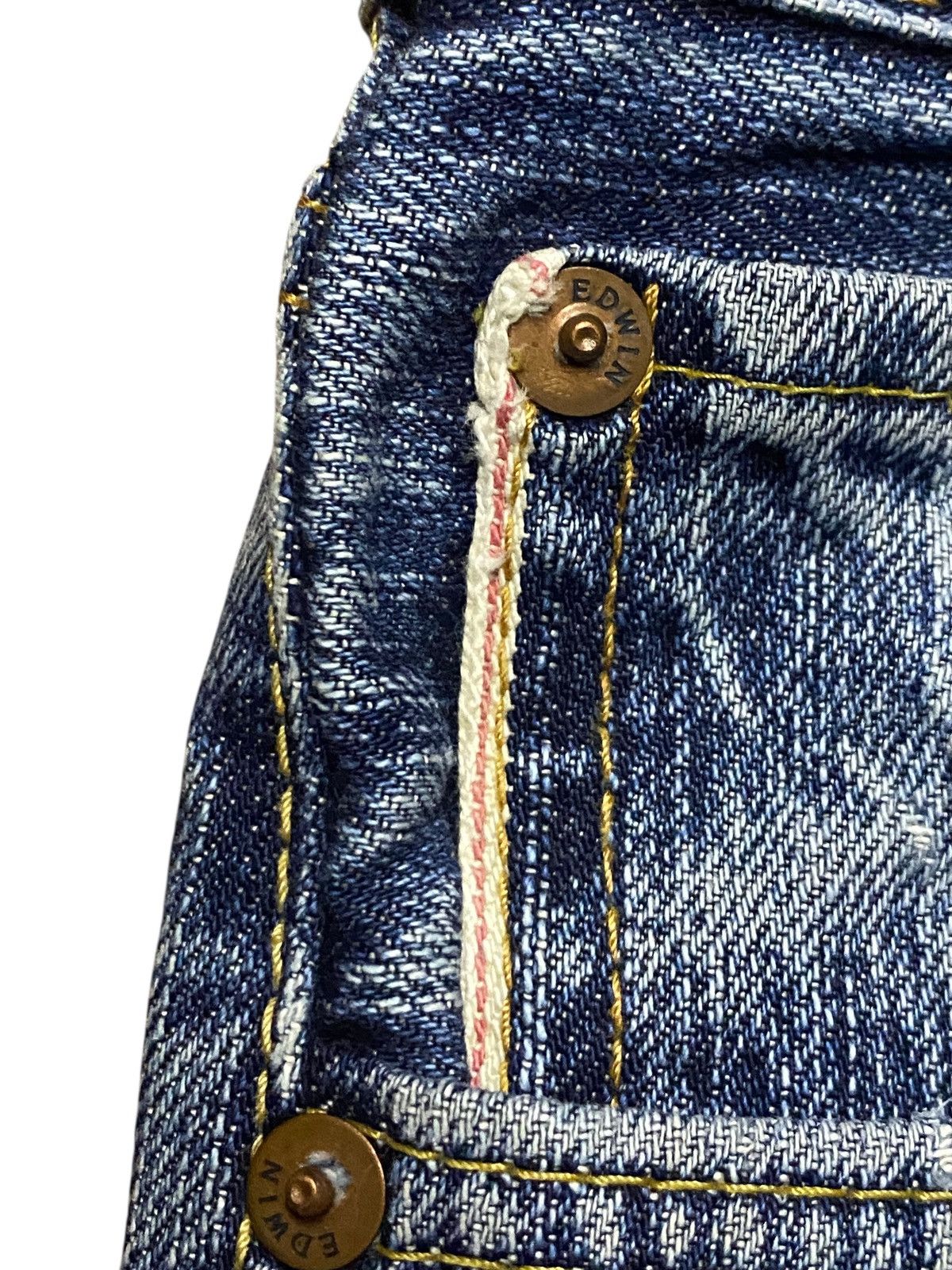 Junya Watanabe Vintage Japanese Brand Edwin 505 zxx Selvedge Distressed Size US 30 / EU 46 - 13 Thumbnail