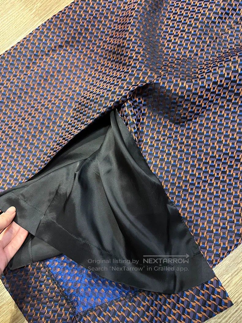 Dries Van Noten Dries Van Noten Straight Jacquard Skirt Size 35" - 6 Thumbnail