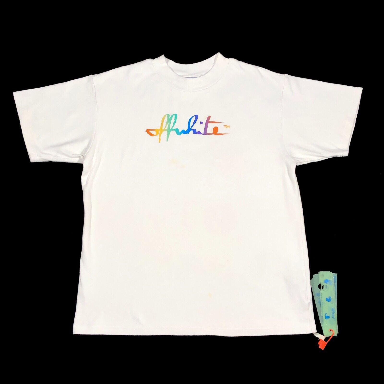 Off-White Off White Womens Rainbow Logo Tomboy Tee Shirt White Medium Size M / US 6-8 / IT 42-44 - 1 Thumbnail