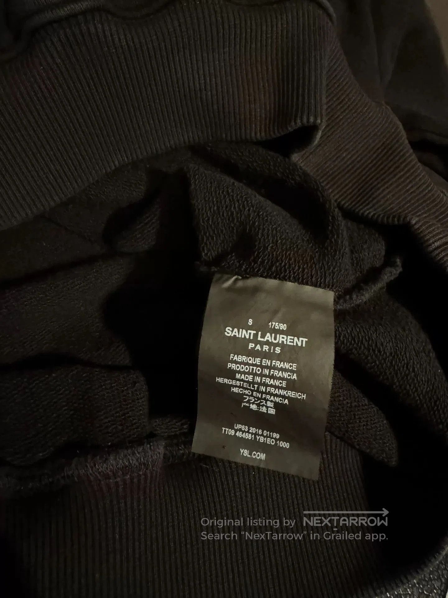 Saint Laurent Paris Saint Laurent SLP Logo Basic Sweatshirt. Size US S / EU 44-46 / 1 - 4 Thumbnail