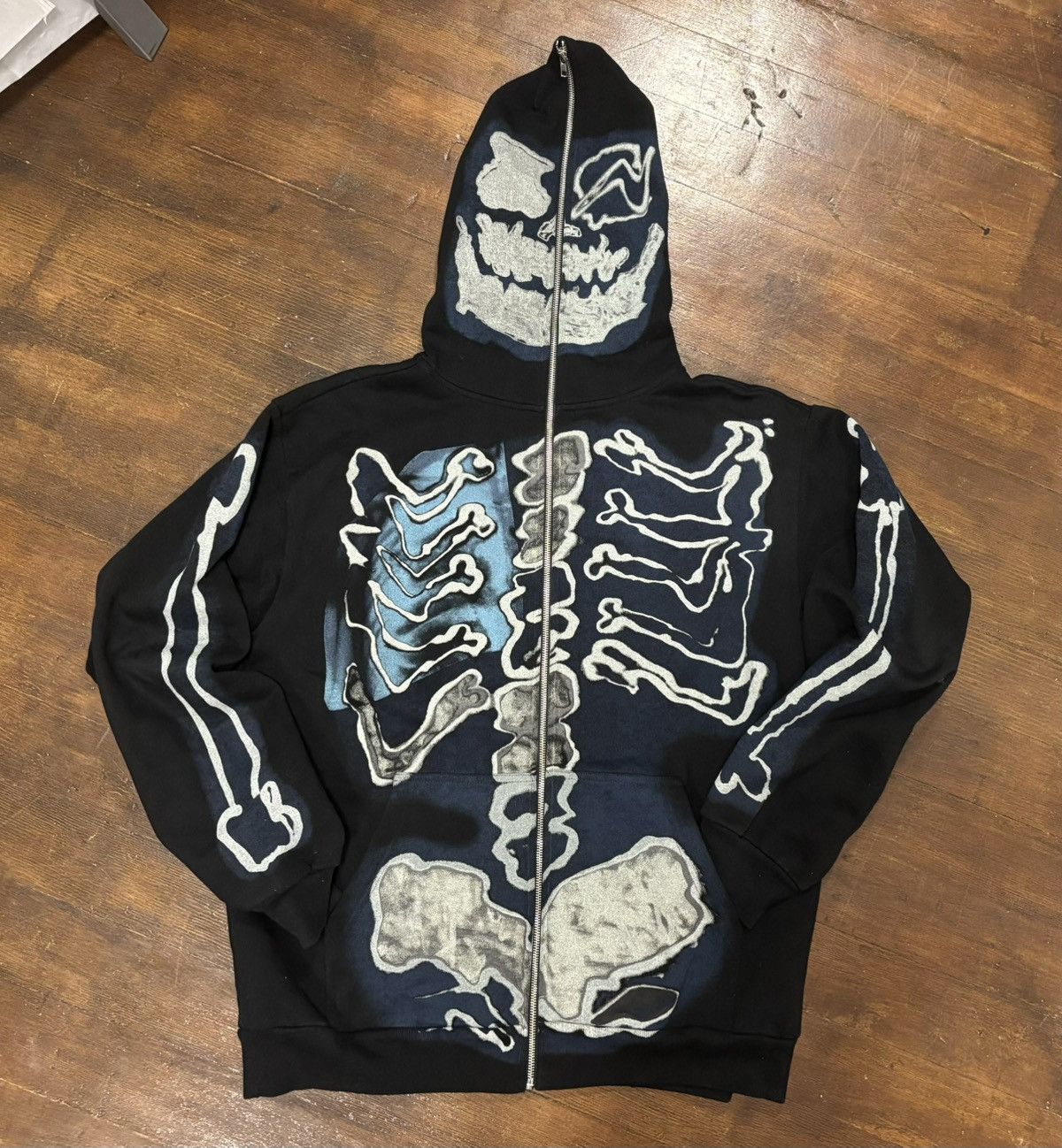 Cactus good Jack for Fragment Skeleton Graffiti Full Zip Hoodie