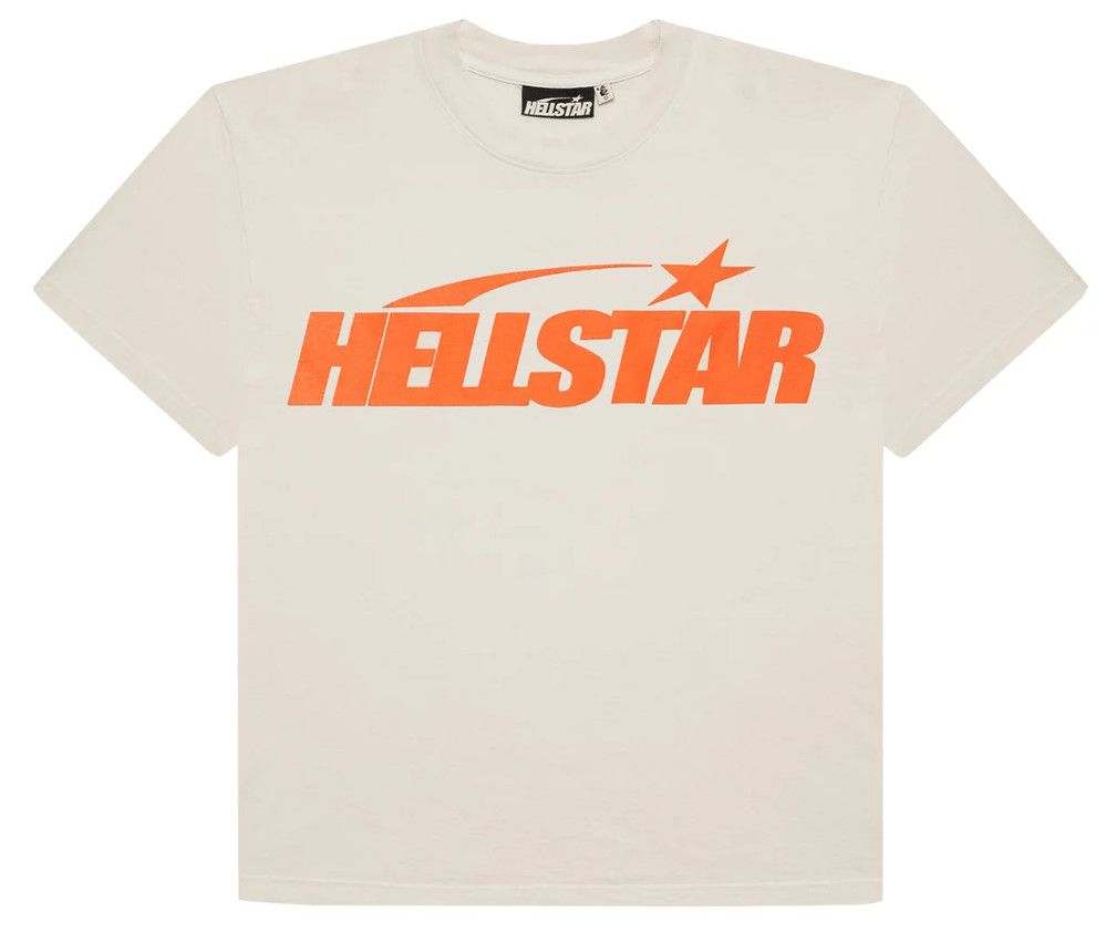 HELLSTAR Orange Classic Logo Short Sleeve Tee Shirt White Size US L / EU 52-54 / 3 - 1 Thumbnail