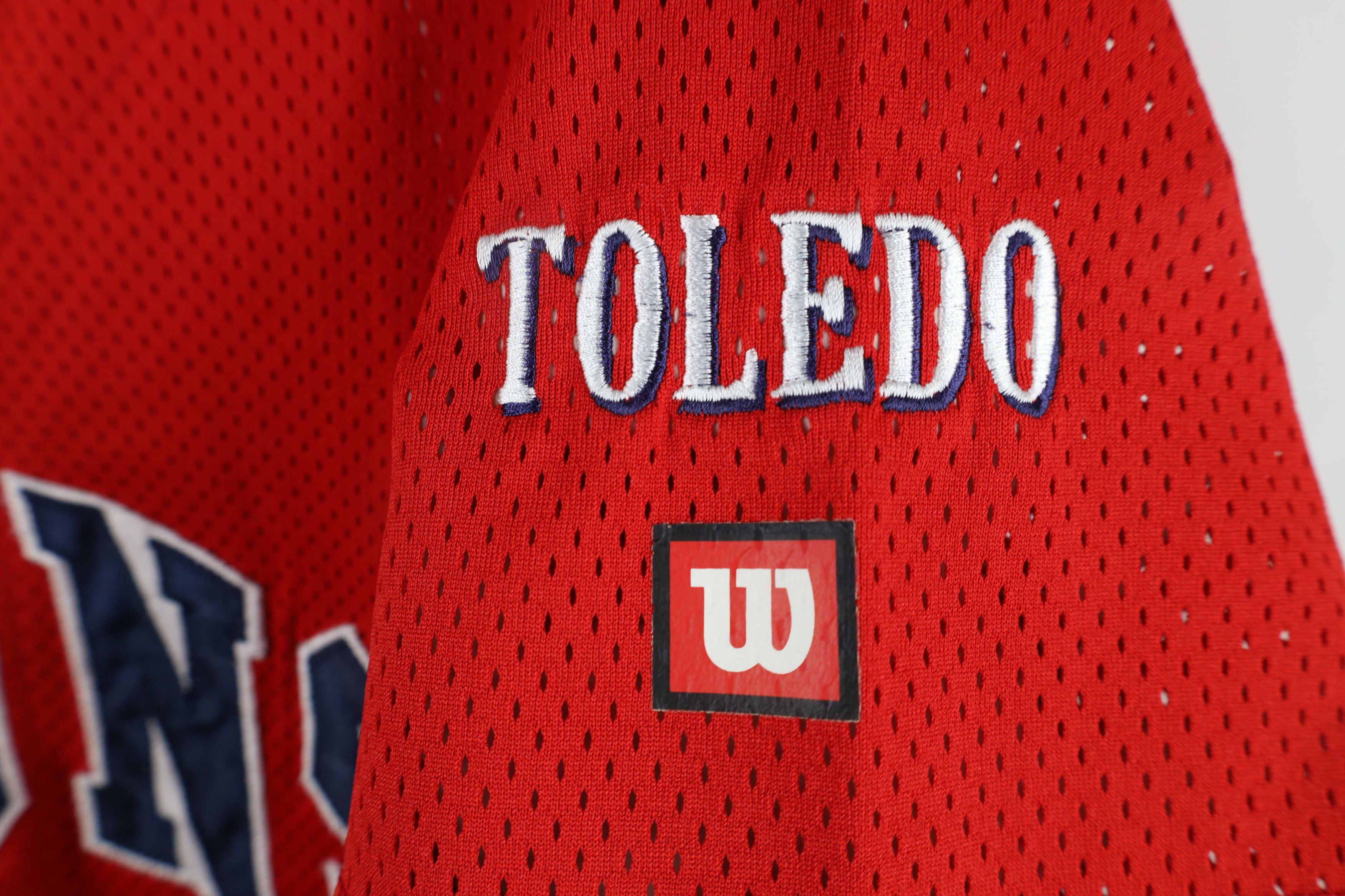 Vintage Vintage 90s Out Toledo Barons Mesh Baseball Jersey Red USA Size US M / EU 48-50 / 2 - 6 Thumbnail