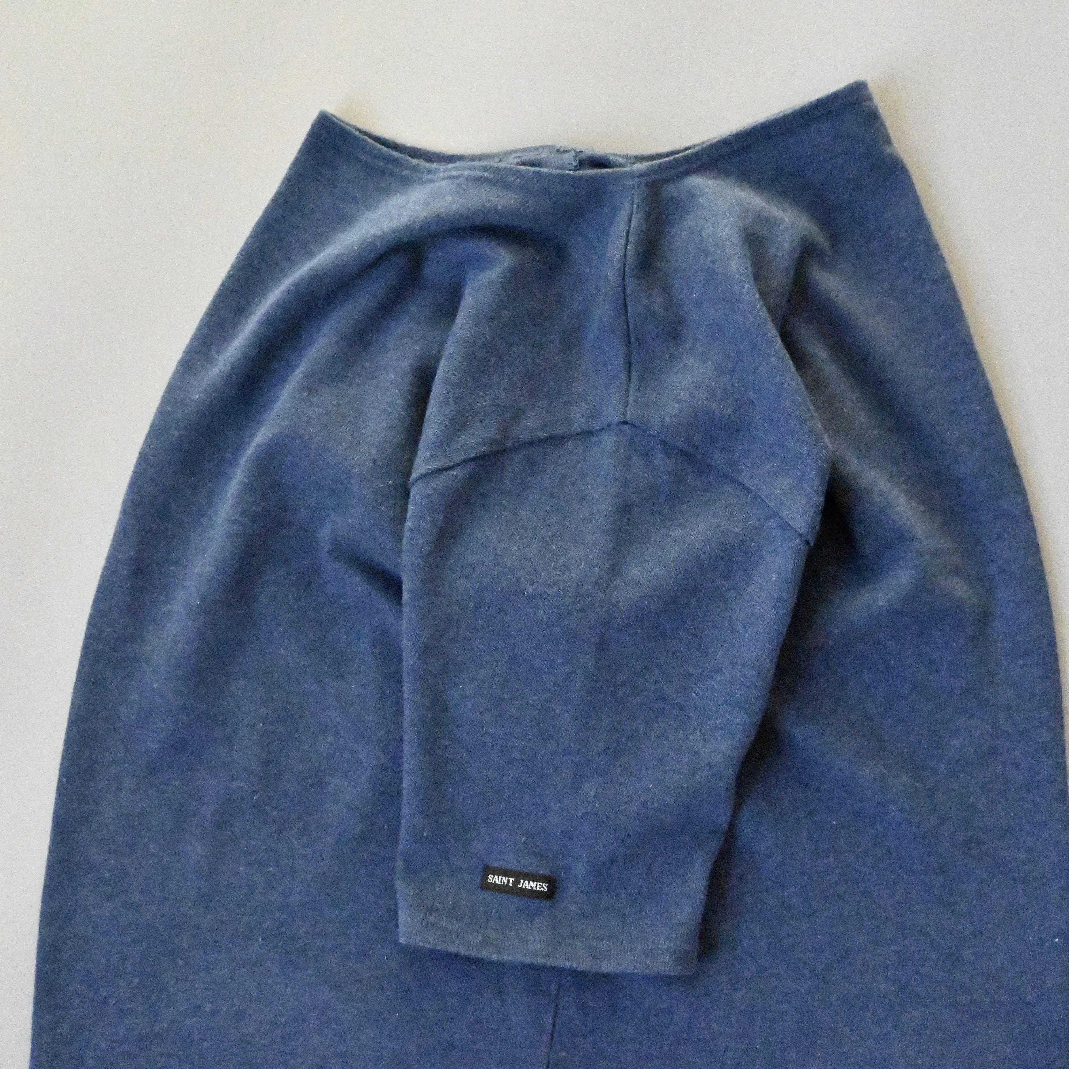 Saint James SAINT JAMES heavyweight cotton shirt, heather blue, 4 Size US M / EU 48-50 / 2 - 1 Thumbnail