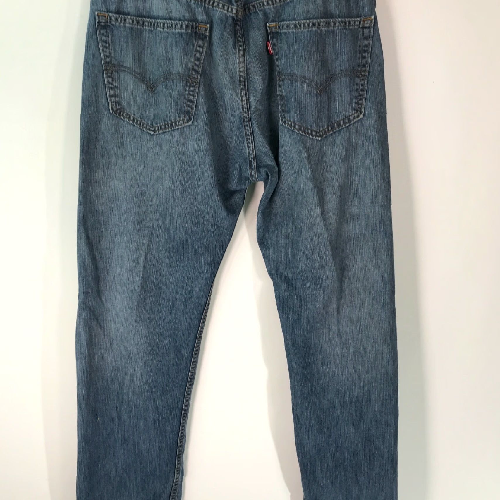 Levi's VINTAGE Levis Strauss 505 Mens Regular Fit Casual Straight Blue Denim Jeans 34X30 Size US 34 / EU 50 - 2 Thumbnail