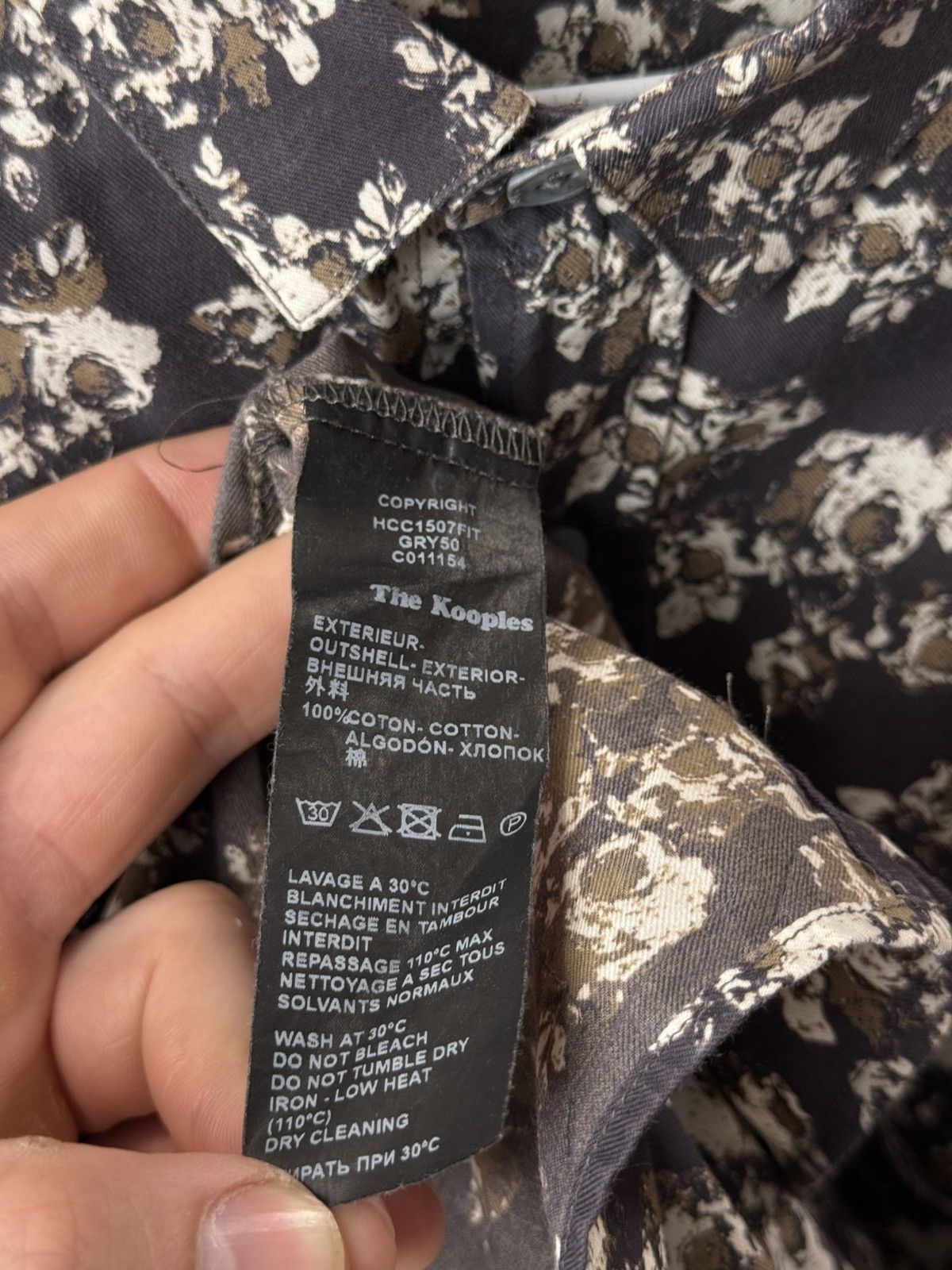 The Kooples The Kooples Paris Luxury Printed Shirt Size US L / EU 52-54 / 3 - 6 Thumbnail