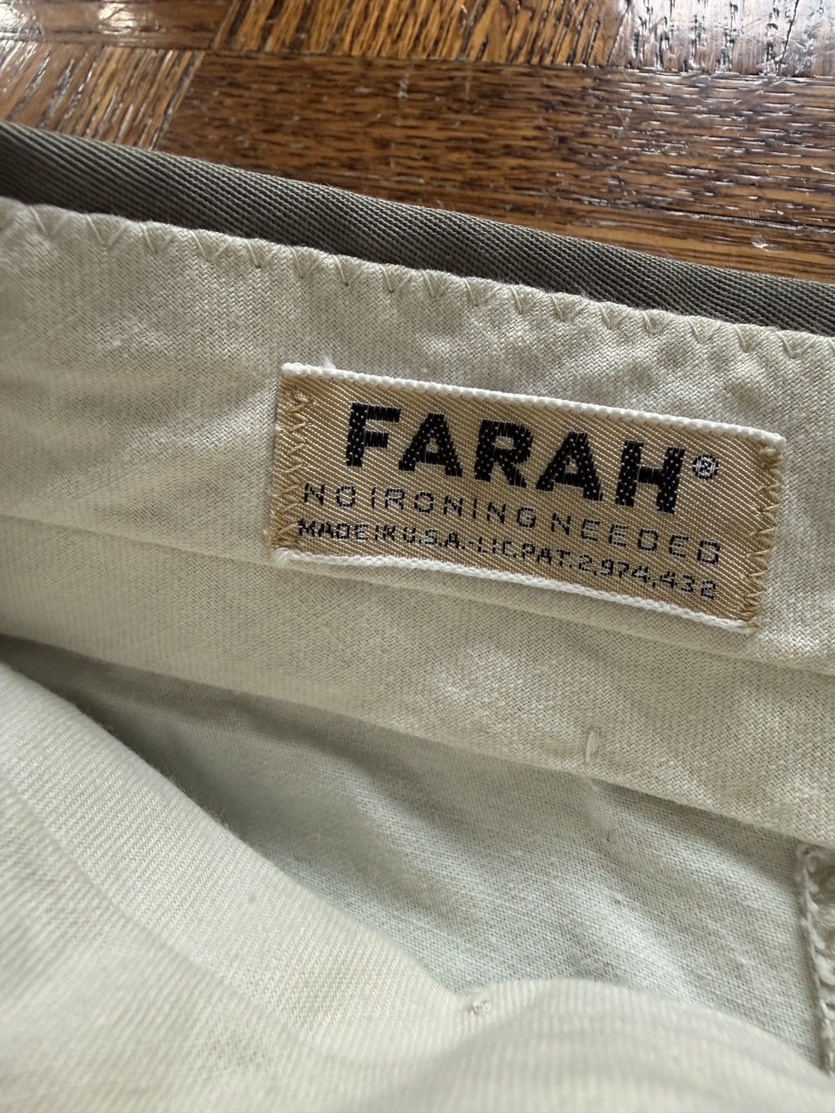 Vintage Vintage 60s Farah Snap Button Pants Trousers Size US 32 / EU 48 - 3 Thumbnail