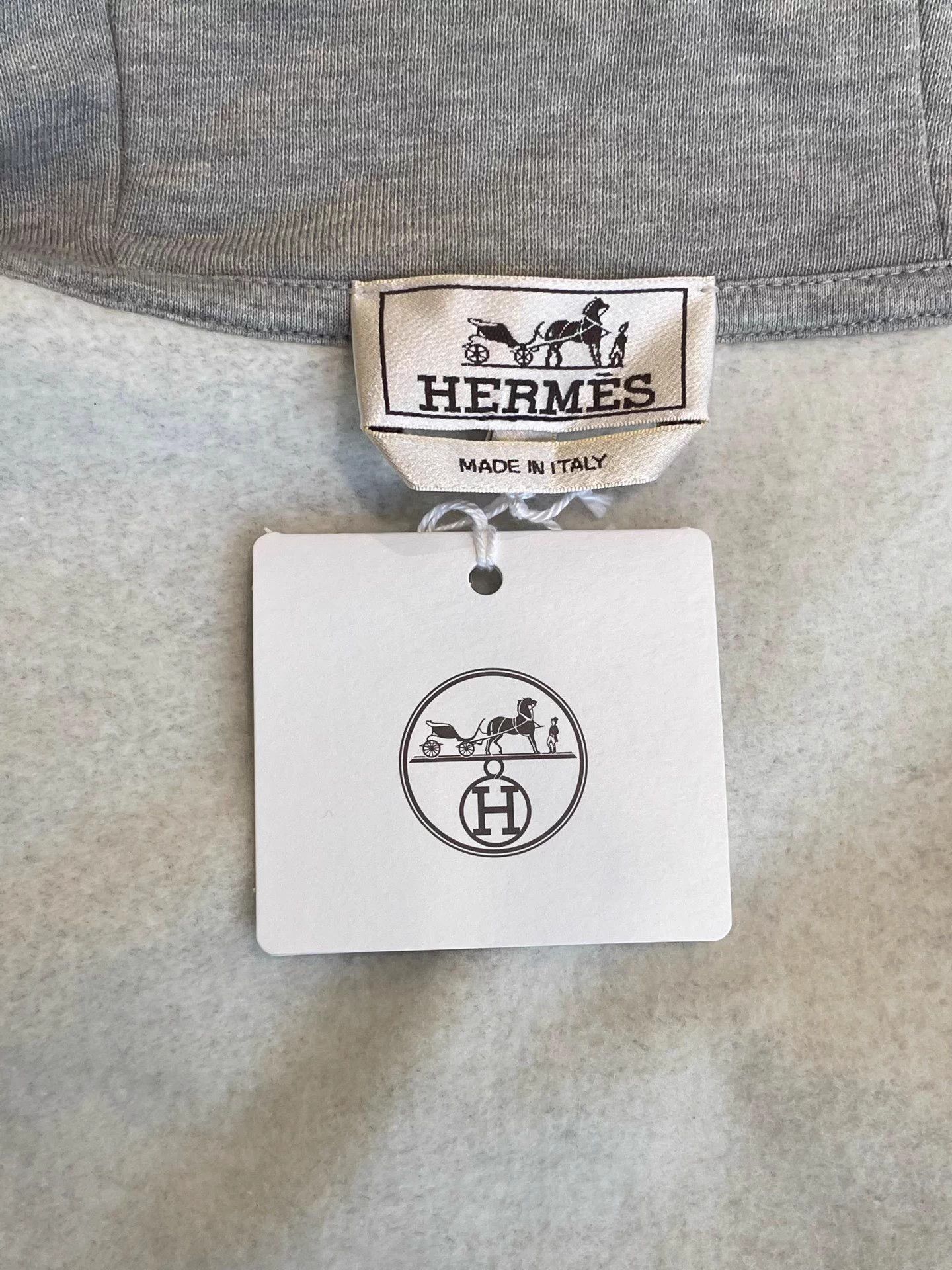Hermes HERMES Horsehead Print Light Gray Sweatshirt M Size US M / EU 48-50 / 2 - 5 Thumbnail