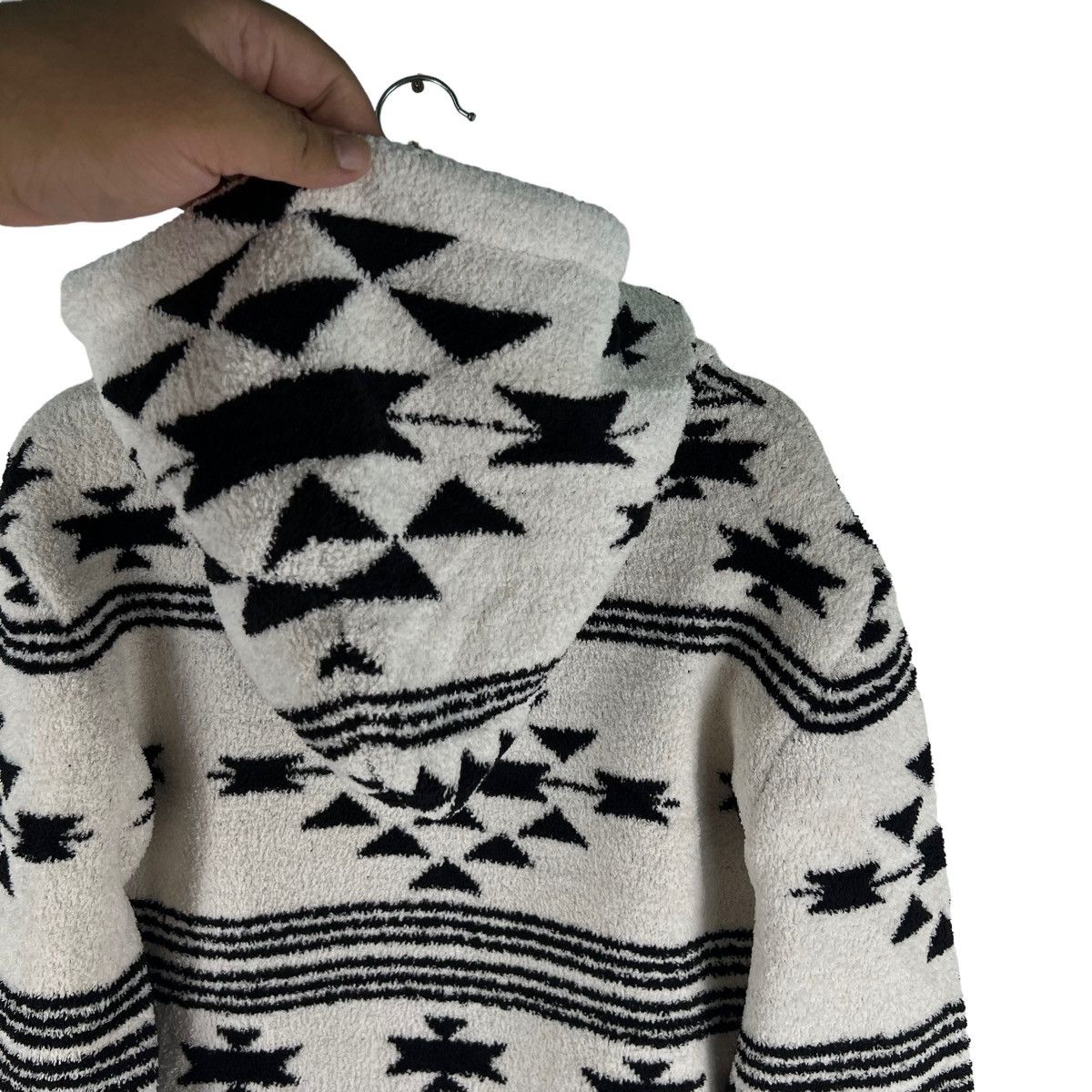 Japanese Brand 🔥VINTAGE FLEECE HOODIE JACKET GASS RICHS NAVAJO AZTEC Size US M / EU 48-50 / 2 - 7 Thumbnail