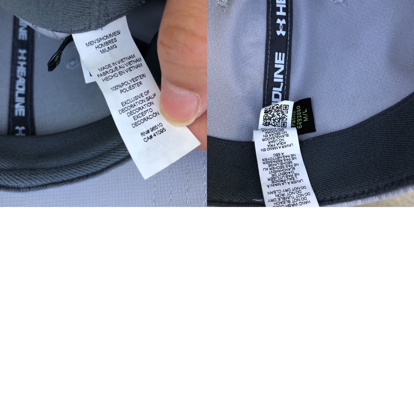 Under Armour UNDER ARMOUR Classic Fit Fitted Hat Men's M/L Grey Baseball Cap Size ONE SIZE - 8 Thumbnail