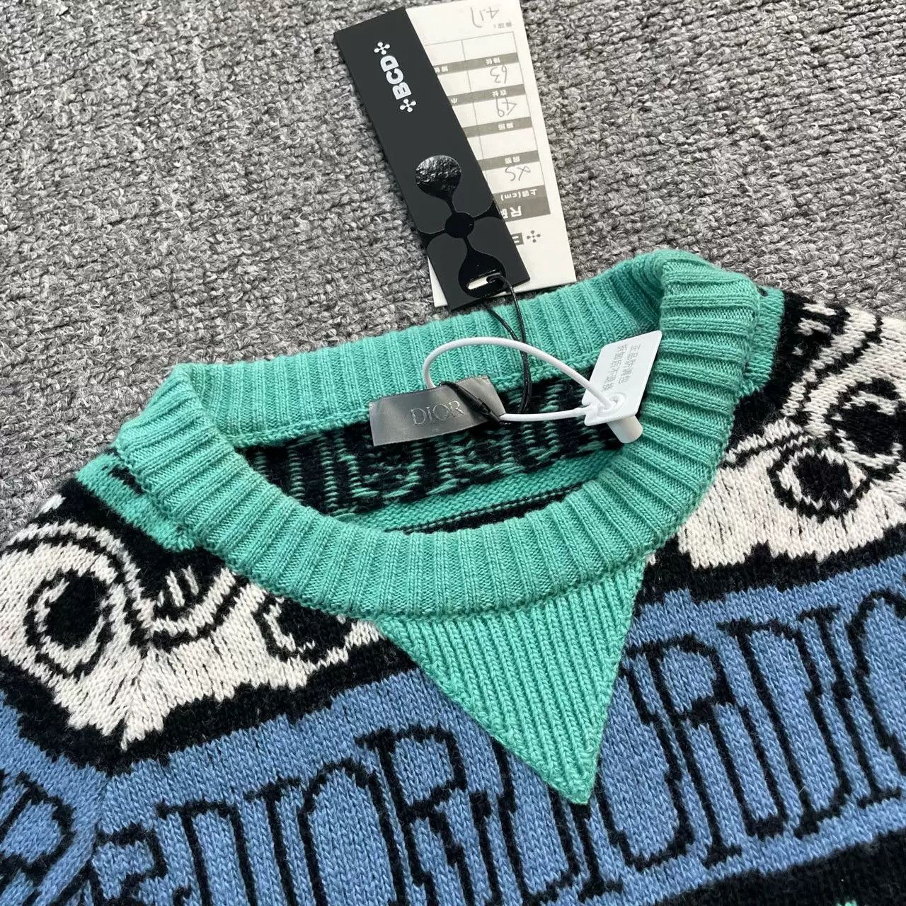Dior Dior Striped Logo Knit Sweater Size US XS / EU 42 / 0 - 5 Thumbnail