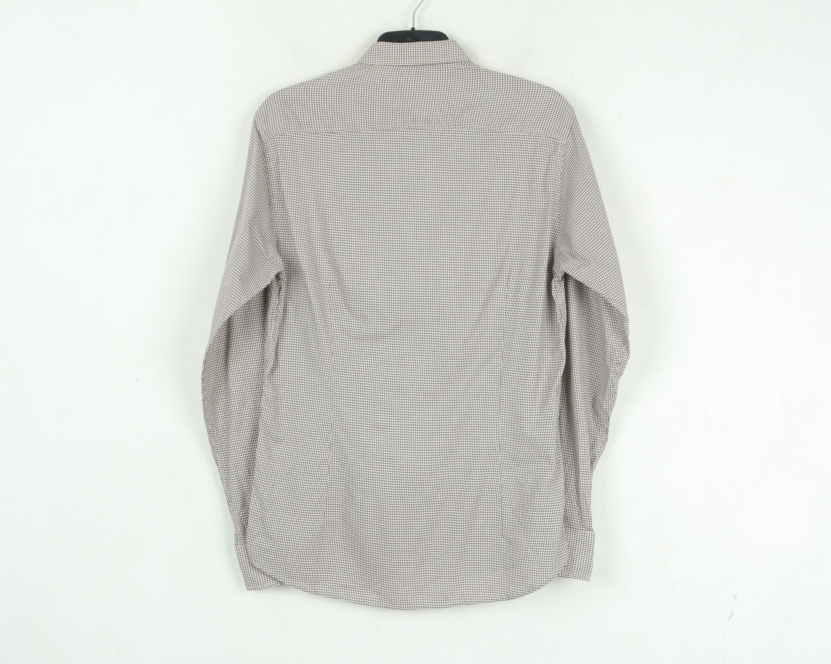Designer BERTONI 17 1/2" Size 44 Two Ply Formal Shirt Button Casual Size 44R - 4 Thumbnail