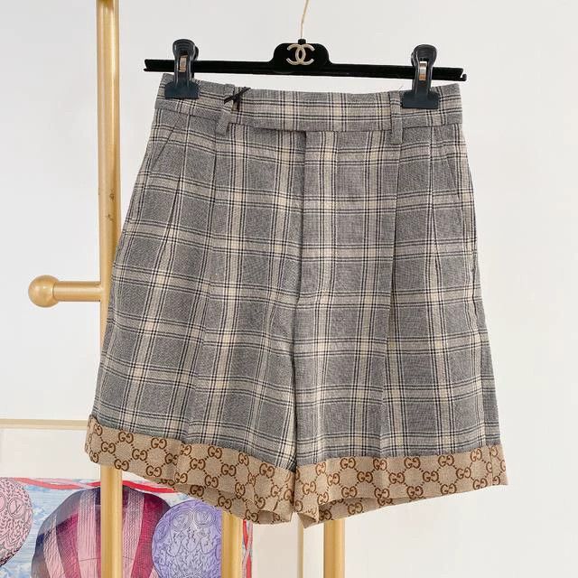 Gucci Gucci Vintage plaid shorts Size 42" / US 20 - 1 Thumbnail