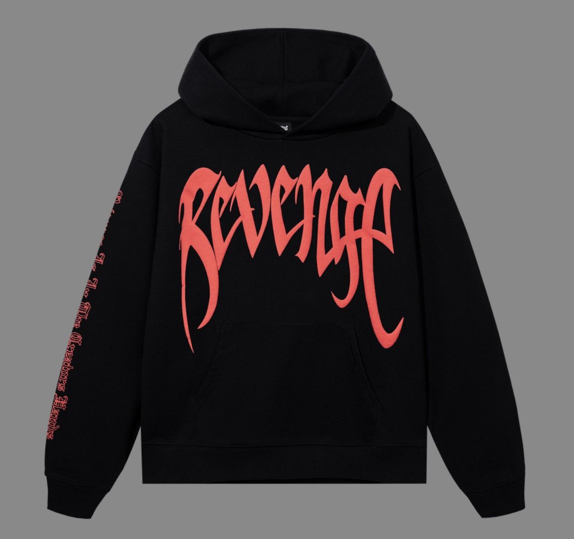 image of Hypebeast x Revenge ‘Bred’ Kill Hoodie XL in Black/Red, Men's