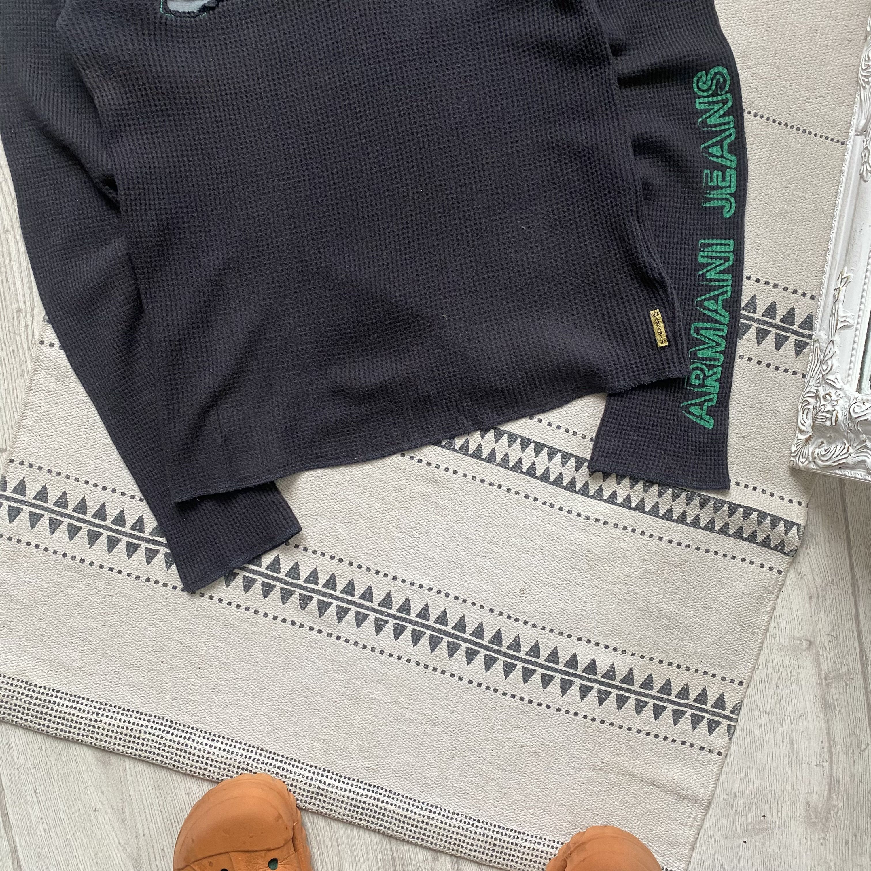 Armani 🔥Vintage 2000s Armani jeans long sleeve Avant-garde opium Size US M / EU 48-50 / 2 - 3 Thumbnail