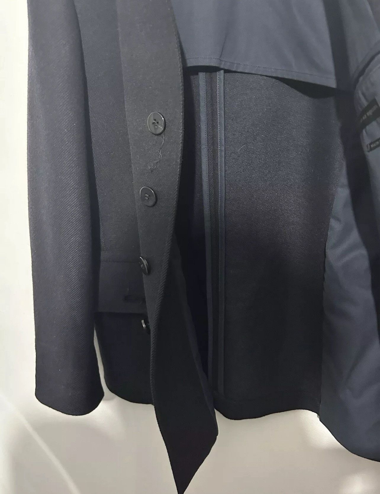 Alexander McQueen Alexander McQueen Dark Navy Double Breasted Coat Size EU 54 Size US L / EU 52-54 / 3 - 3 Thumbnail