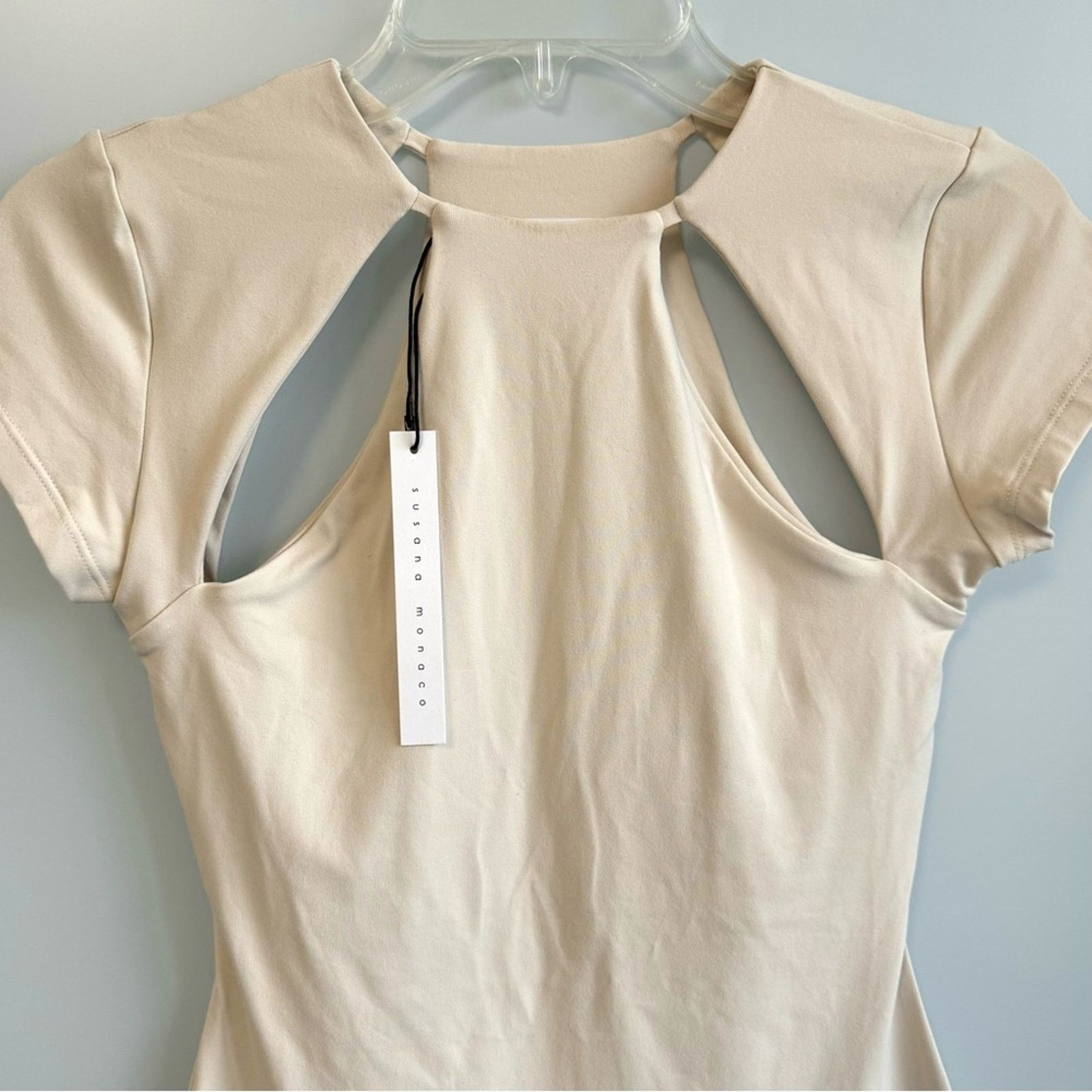 Susana Monaco New! Susana Monaco Cut-Out Shortsleeve Dress, Size XS Size XS / US 0-2 / IT 36-38 - 11 Thumbnail
