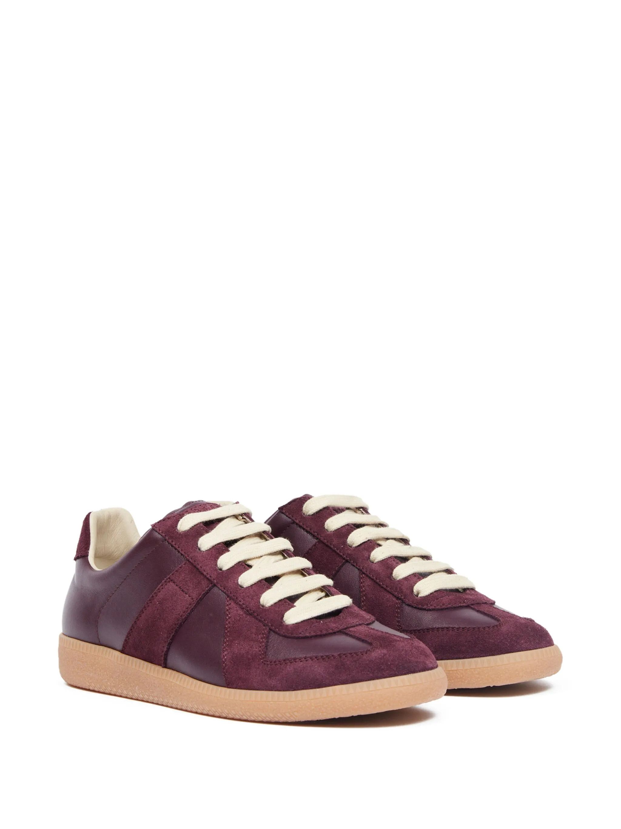 Maison Margiela o1w1db10725 Replica Low-Top Sneakers in Bordeaux Size US 5 / IT 35 - 2 Thumbnail