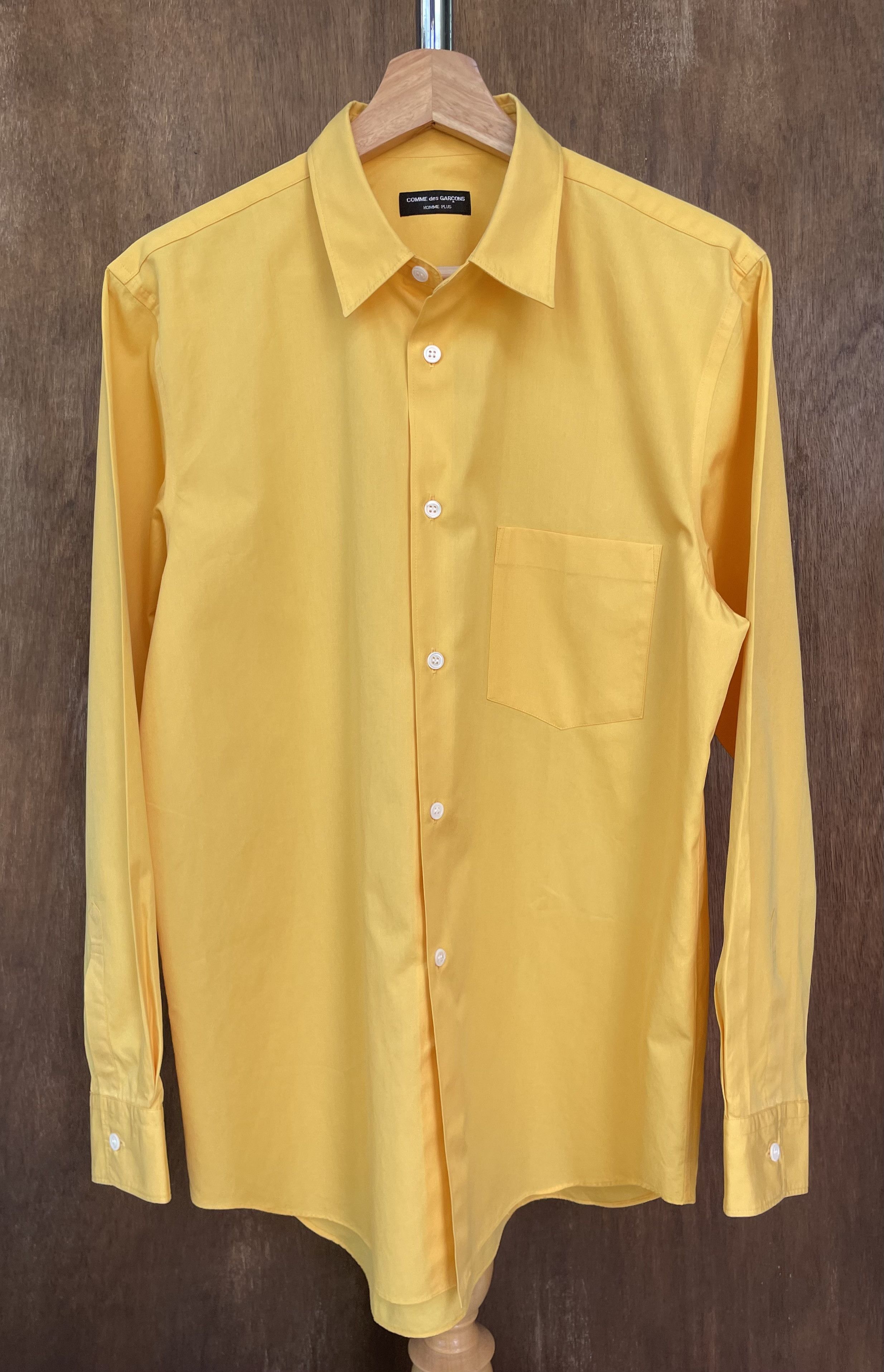 image of Comme Des Garcons x Comme Des Garcons Homme Cdg Homme Plus Yellow Shirt, Men's (Size Medium)