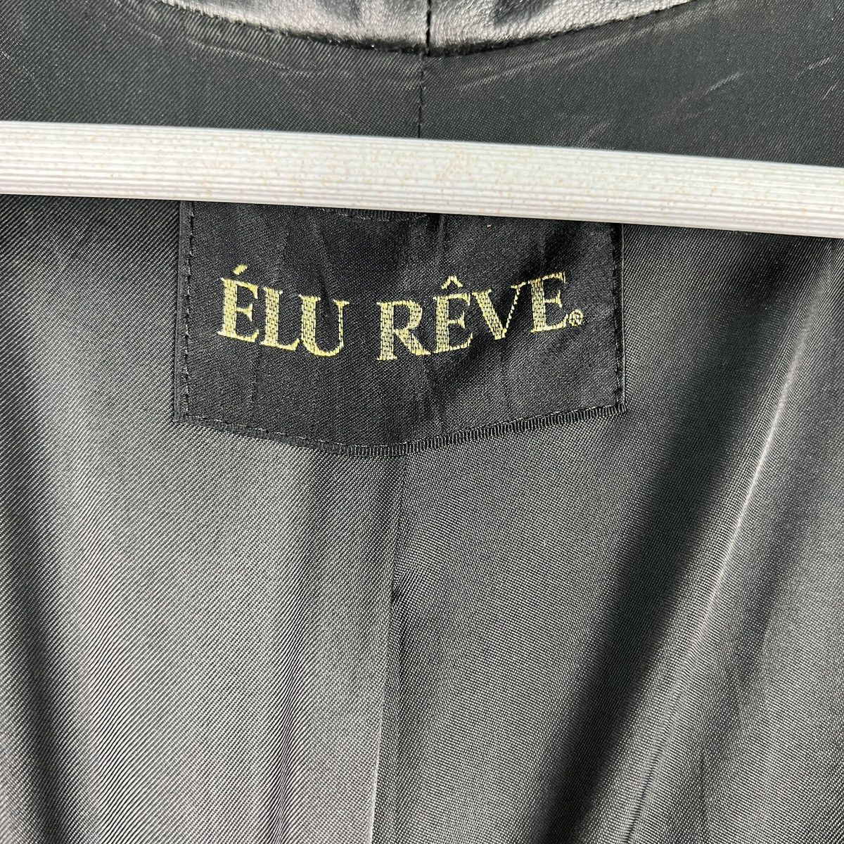 Japanese Brand 🔥 ELU REVE LEATHER JACKET RARE NICE DESIGN Size US M / EU 48-50 / 2 - 15 Thumbnail
