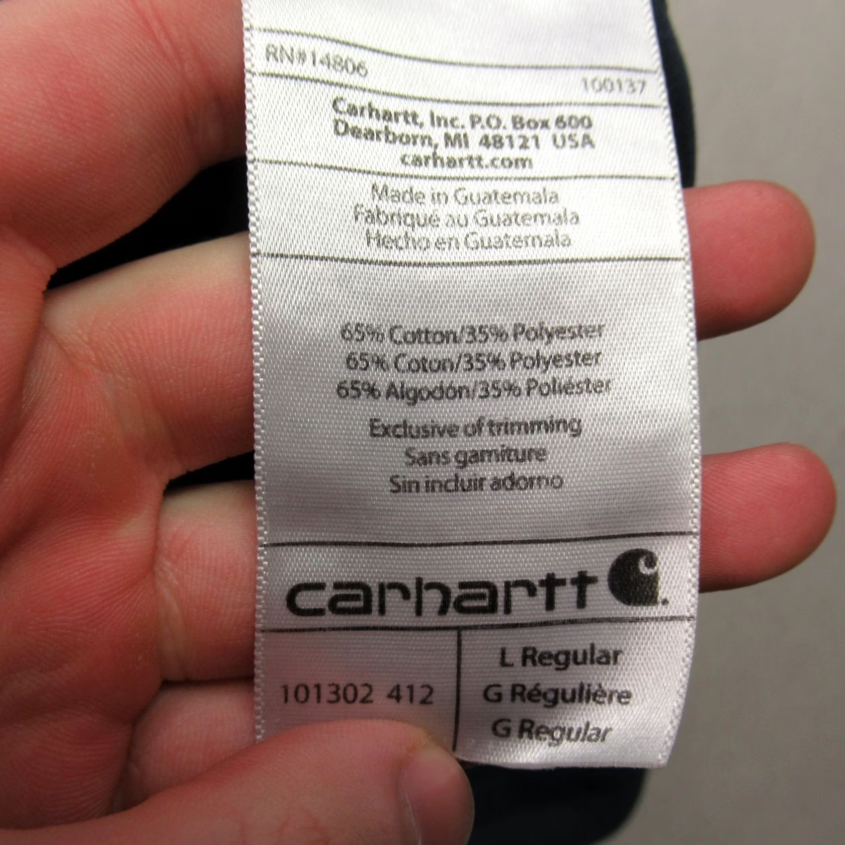 Carhartt Carhartt Shirt Mens Large Long Sleeve Crew Neck Outdoors Relaxed Fit Blue Size US L / EU 52-54 / 3 - 5 Thumbnail