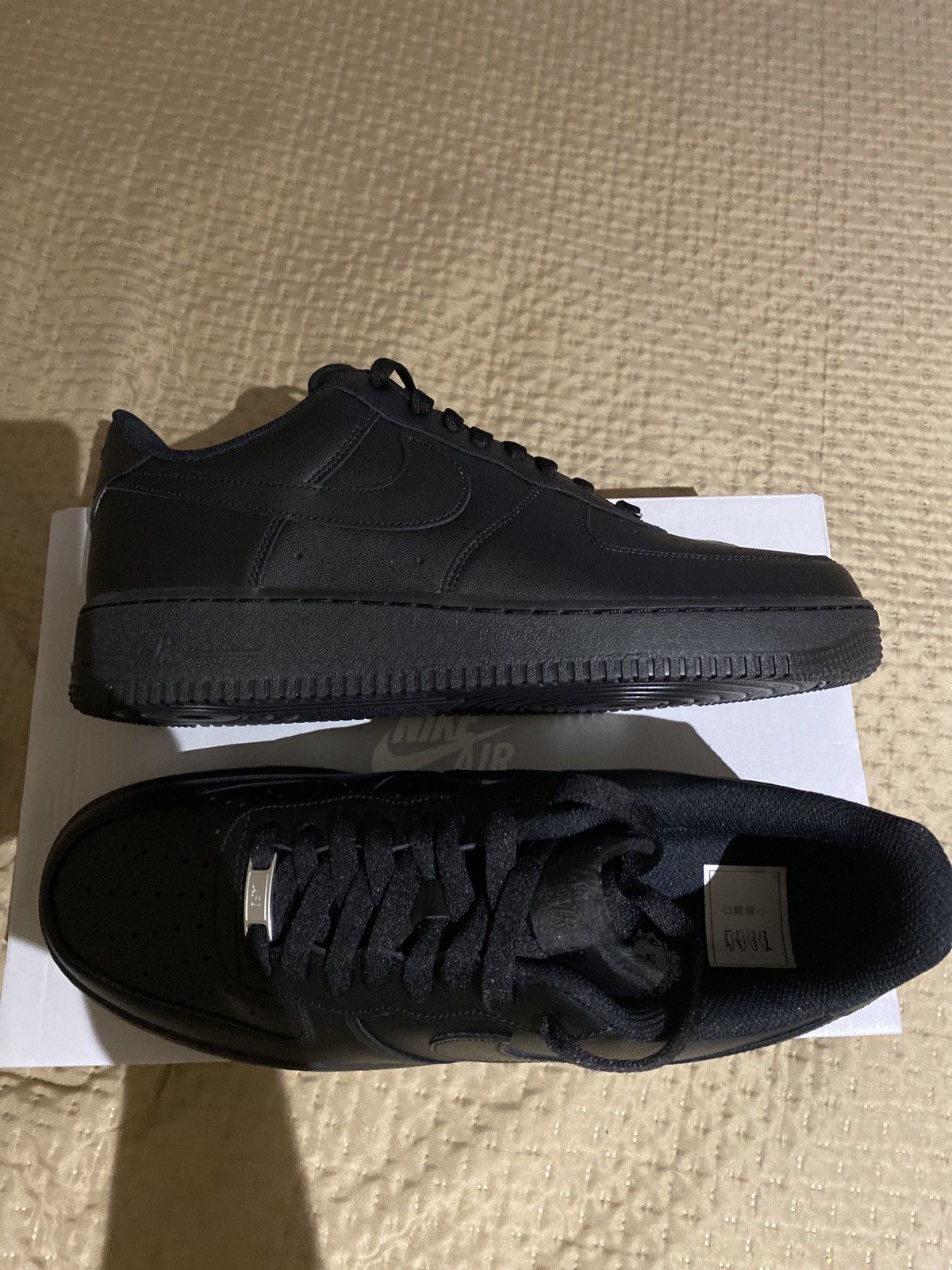 Nike Nike Air Force 1 ‘07 Black Size US 12 / EU 45 - 7 Thumbnail