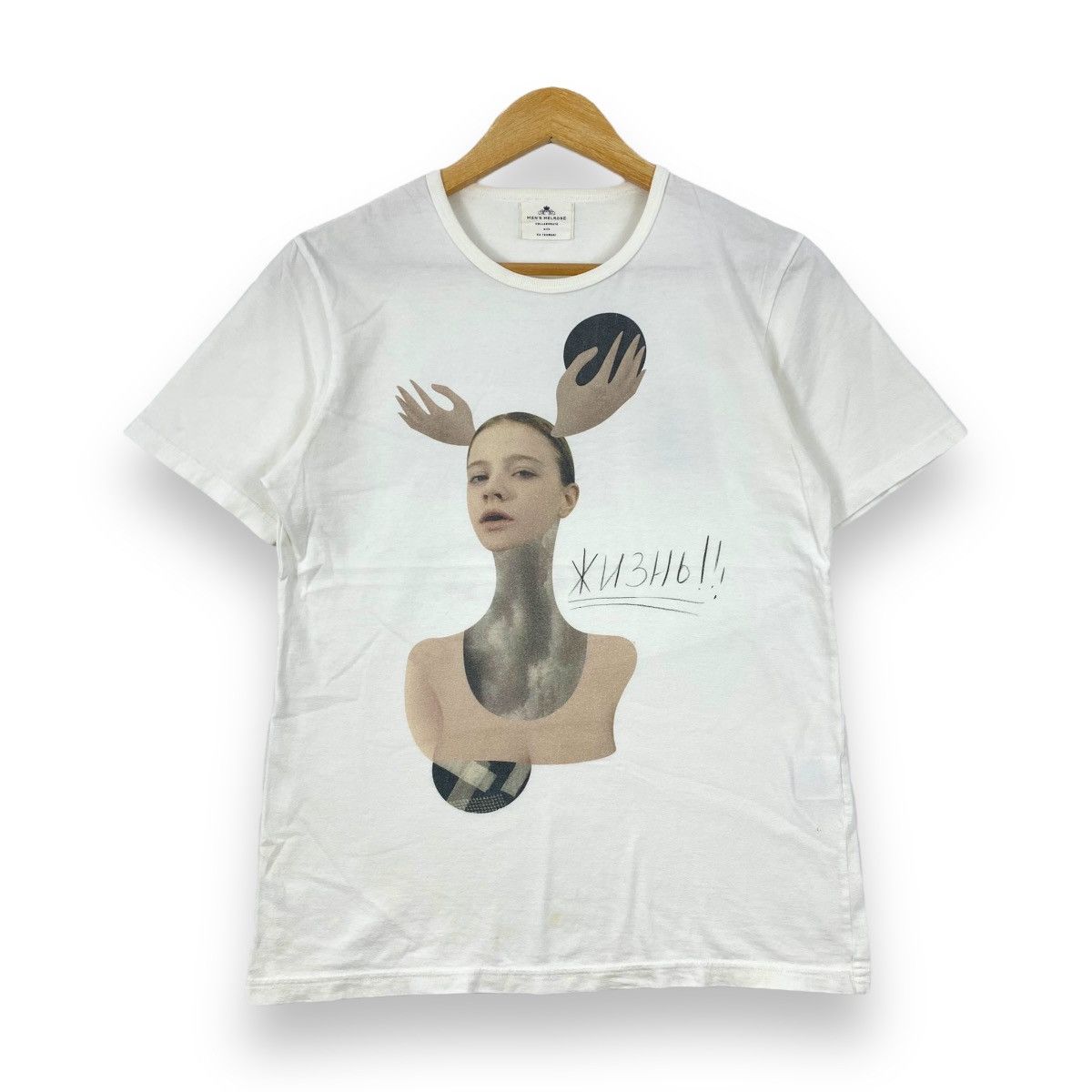 Japanese Brand × Melrose MELROSE x ED TSUWAKI Art Graphic Made In Japan Tee Shirt Size US S / EU 44-46 / 1 - 1 Thumbnail